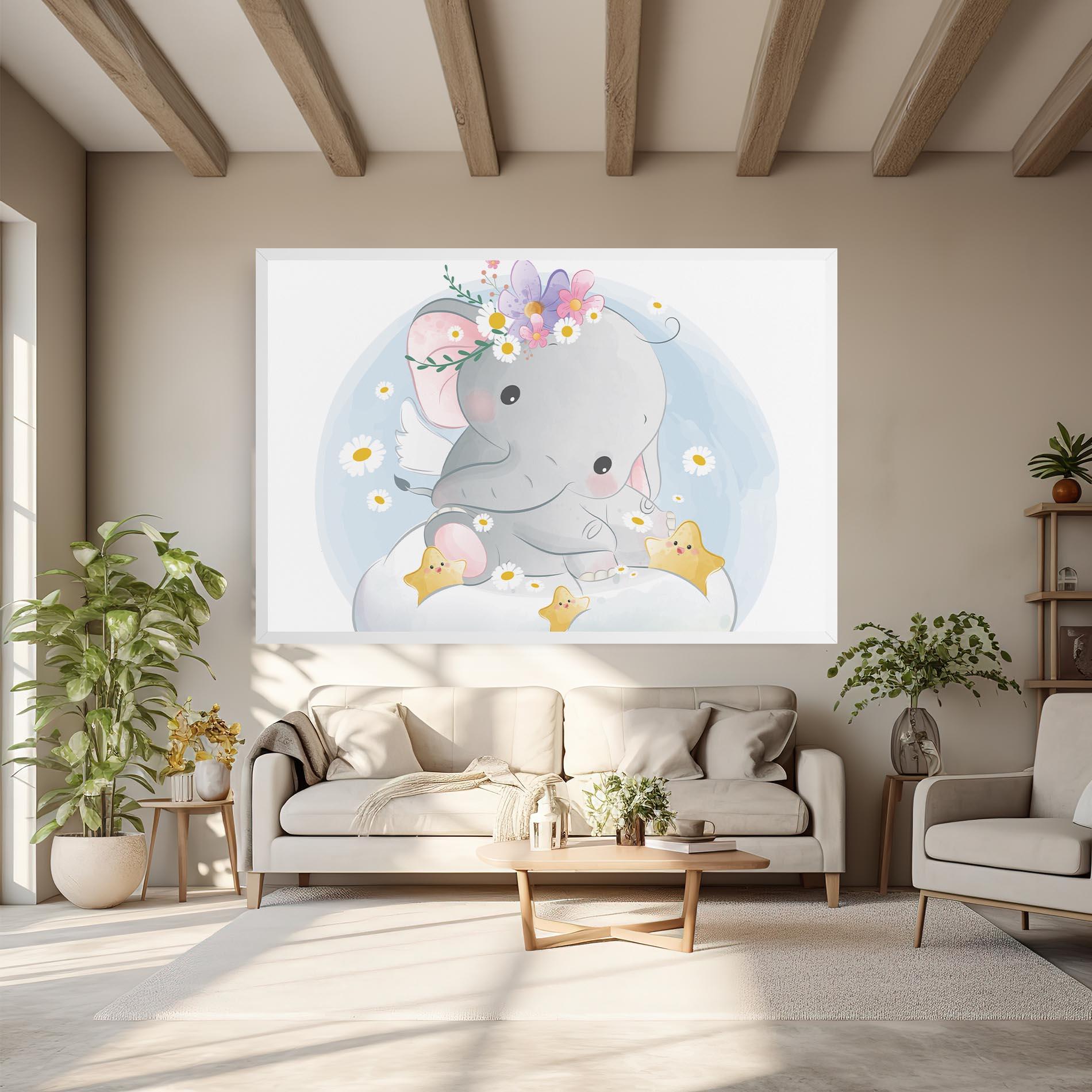 Leinwandbild Elephant Stars mockup 6