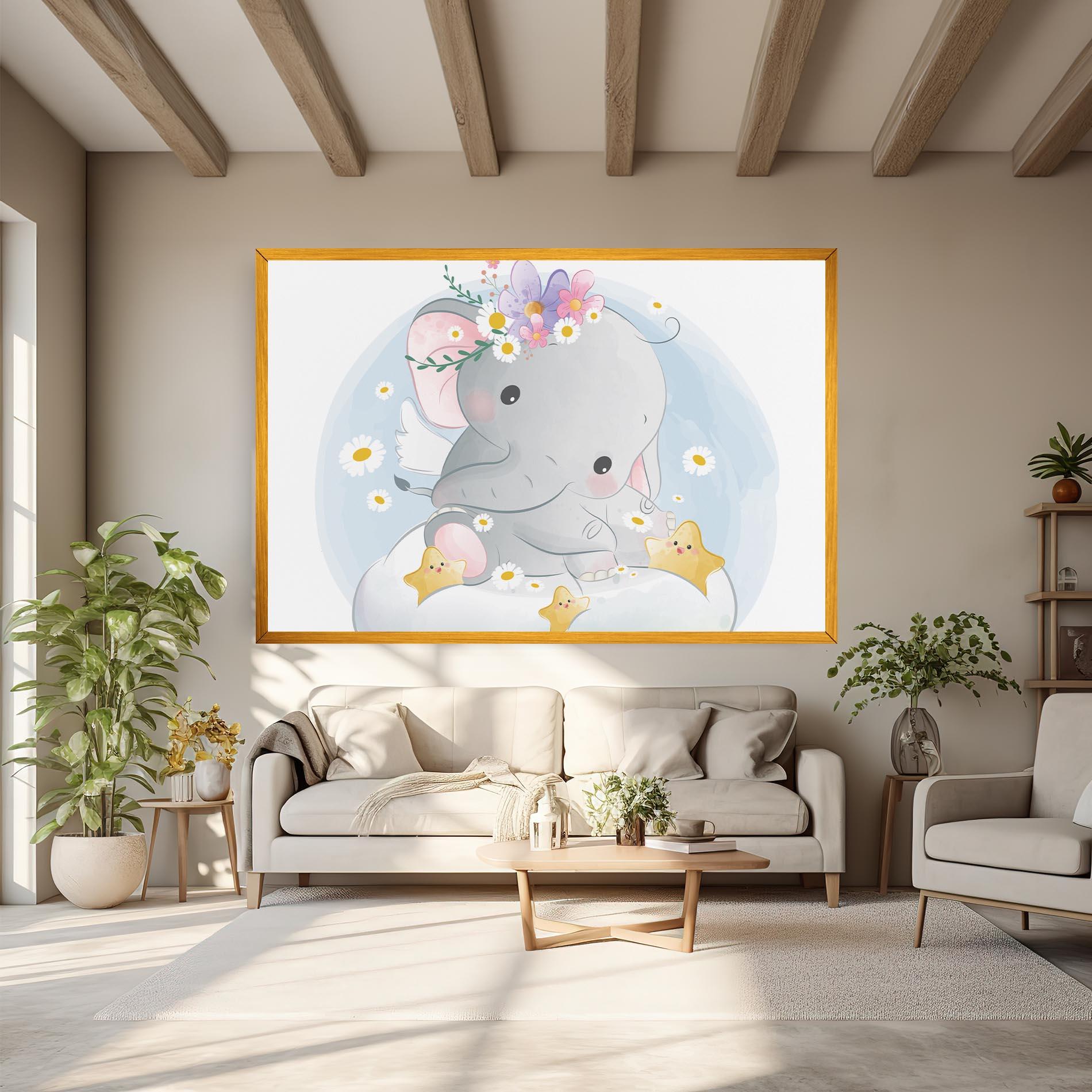Leinwandbild Elephant Stars mockup 6