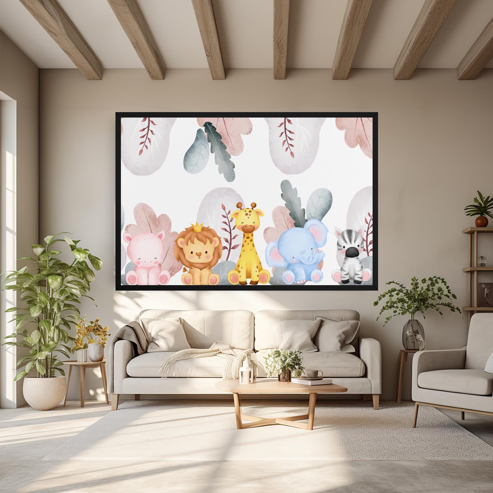 Leinwandbild Baby Animals mockup 6