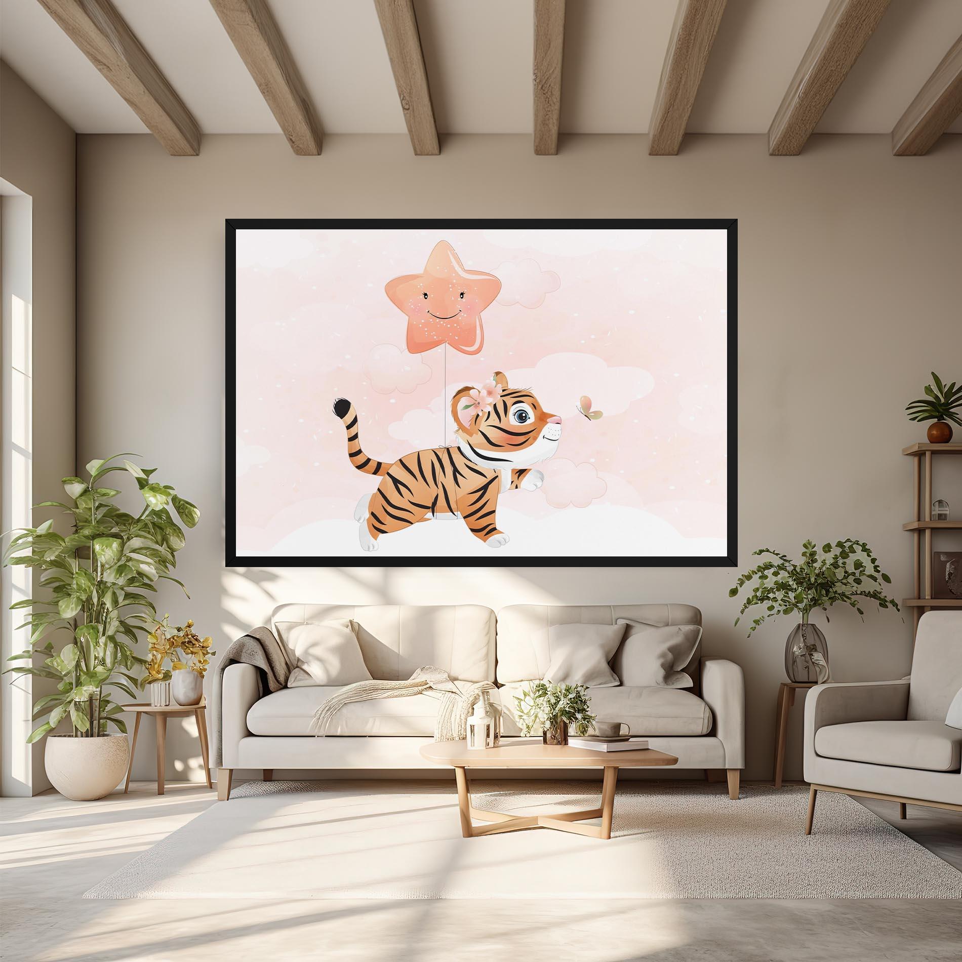 Leinwandbild Baby Tiger Art mockup 6
