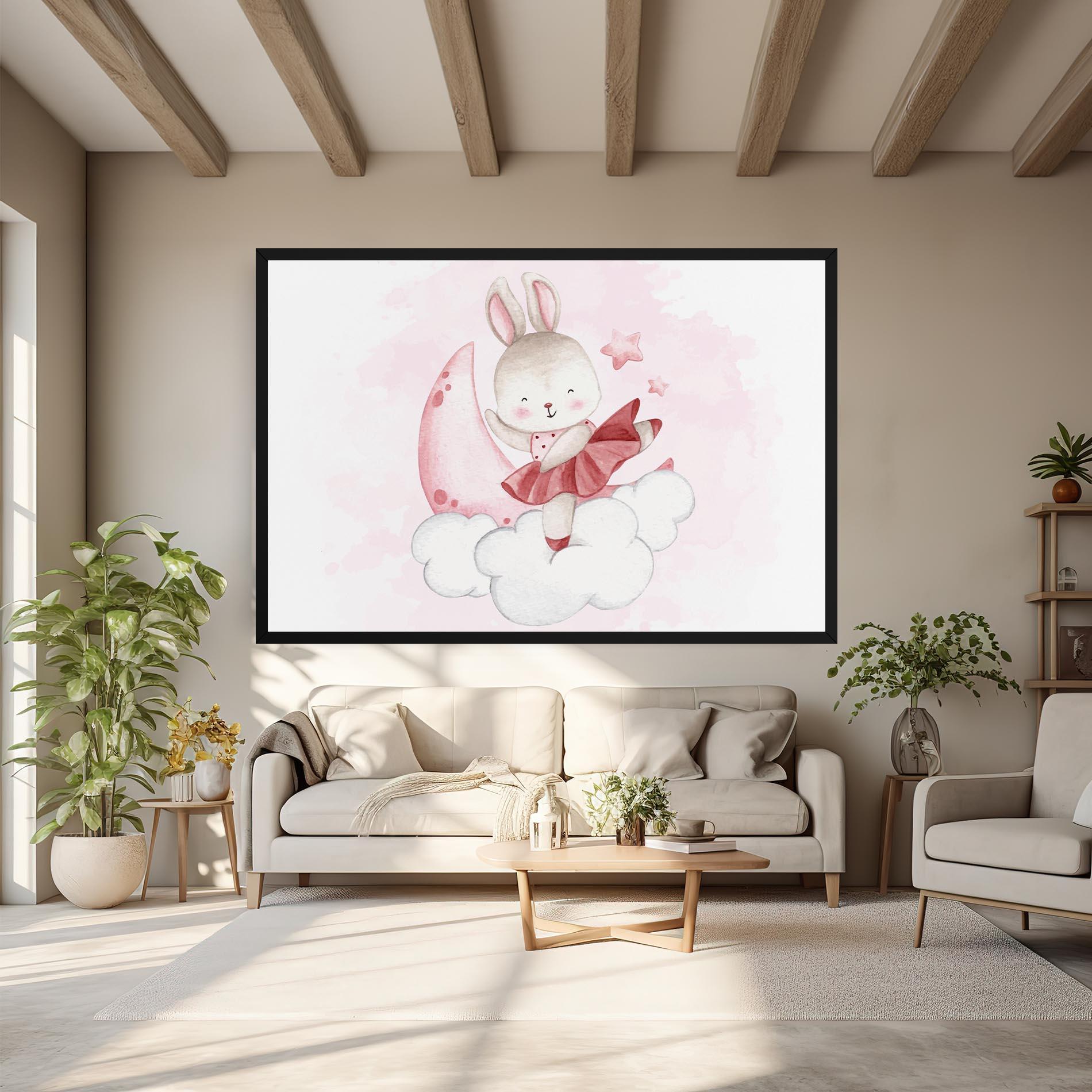 Leinwandbild Ballerina Rabbit mockup 6