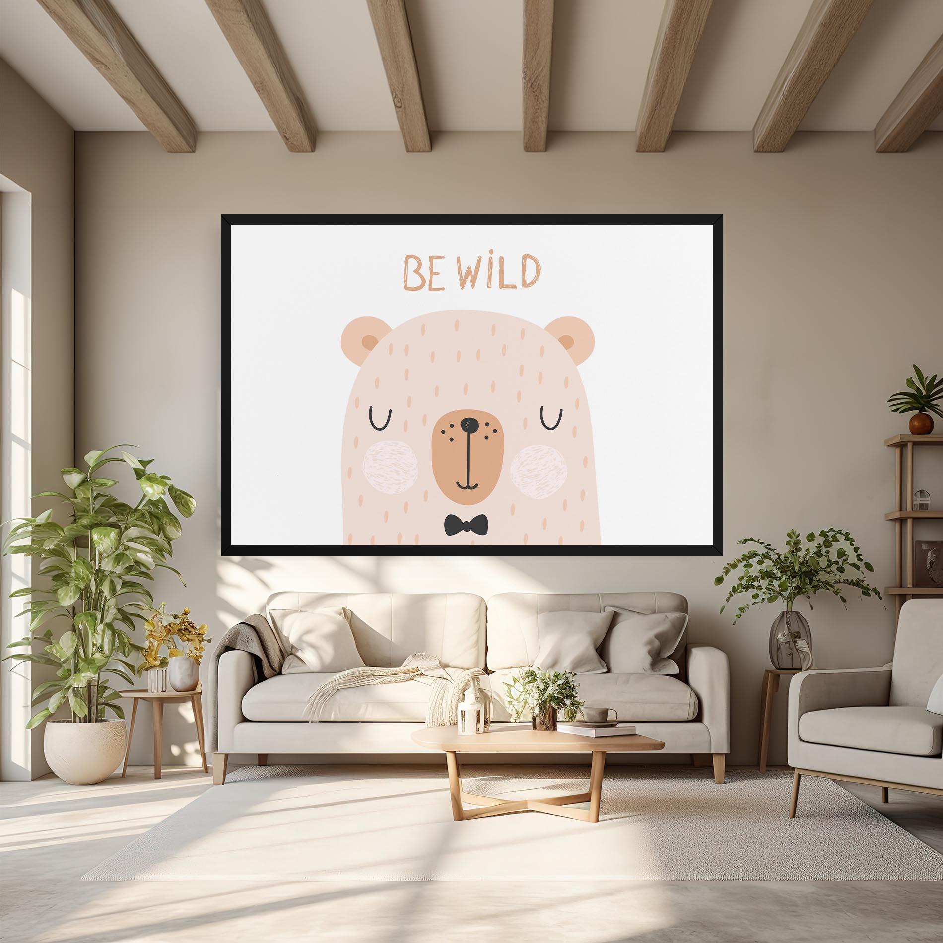 Leinwandbild Bear Be Wild mockup 6