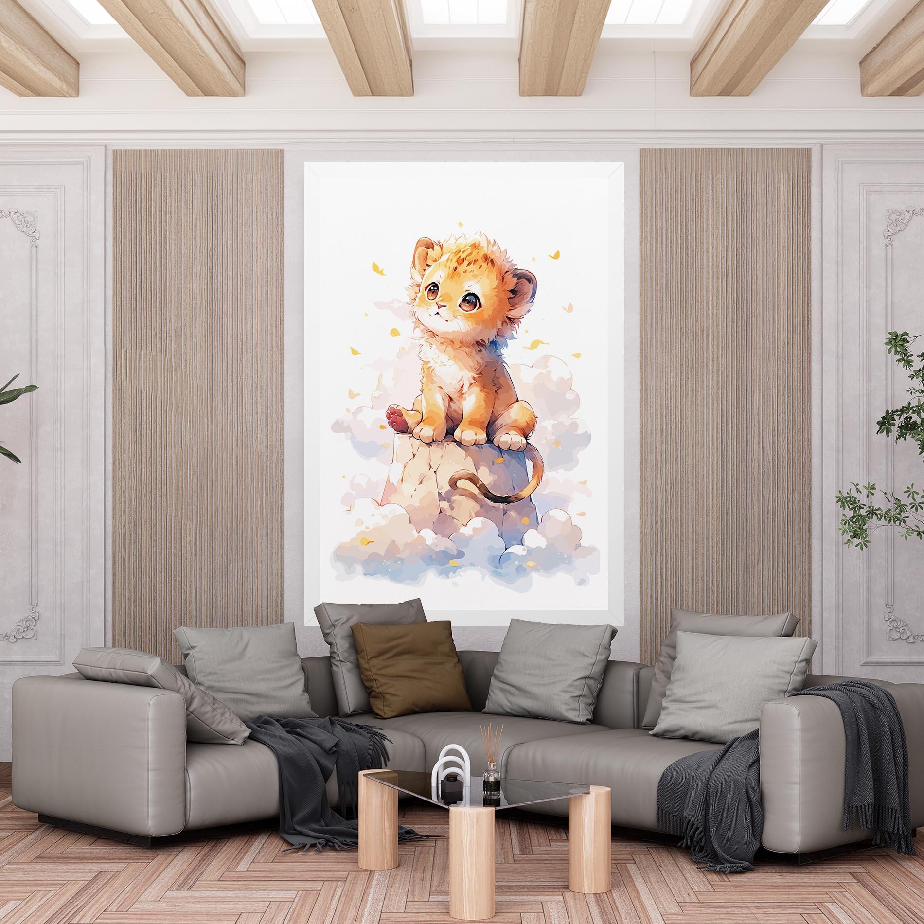 Leinwandbild Cute Cloud Lion mockup 6