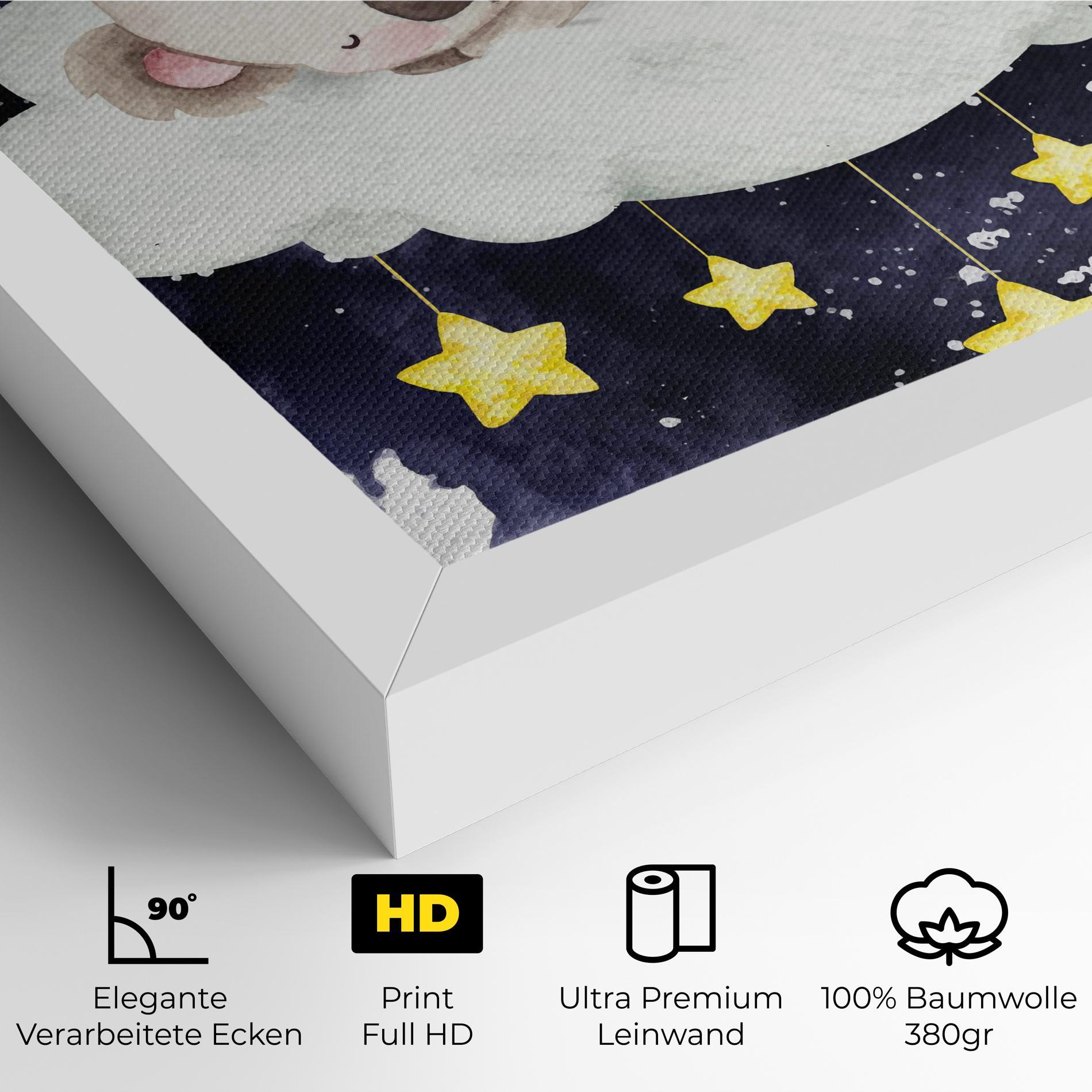 Leinwandbild Baby Koala Sleeping mockup 4