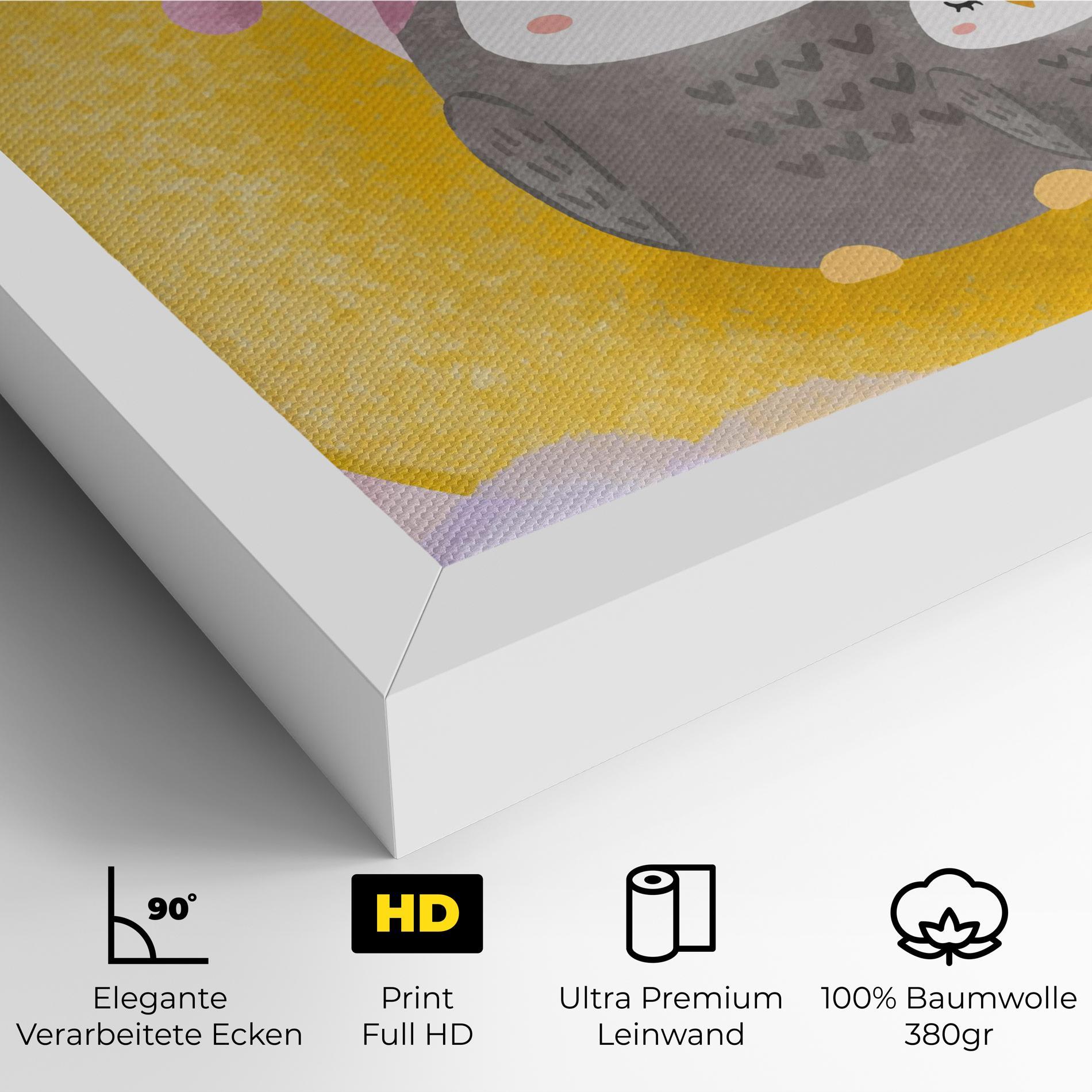 Leinwandbild Baby Owl mockup 4