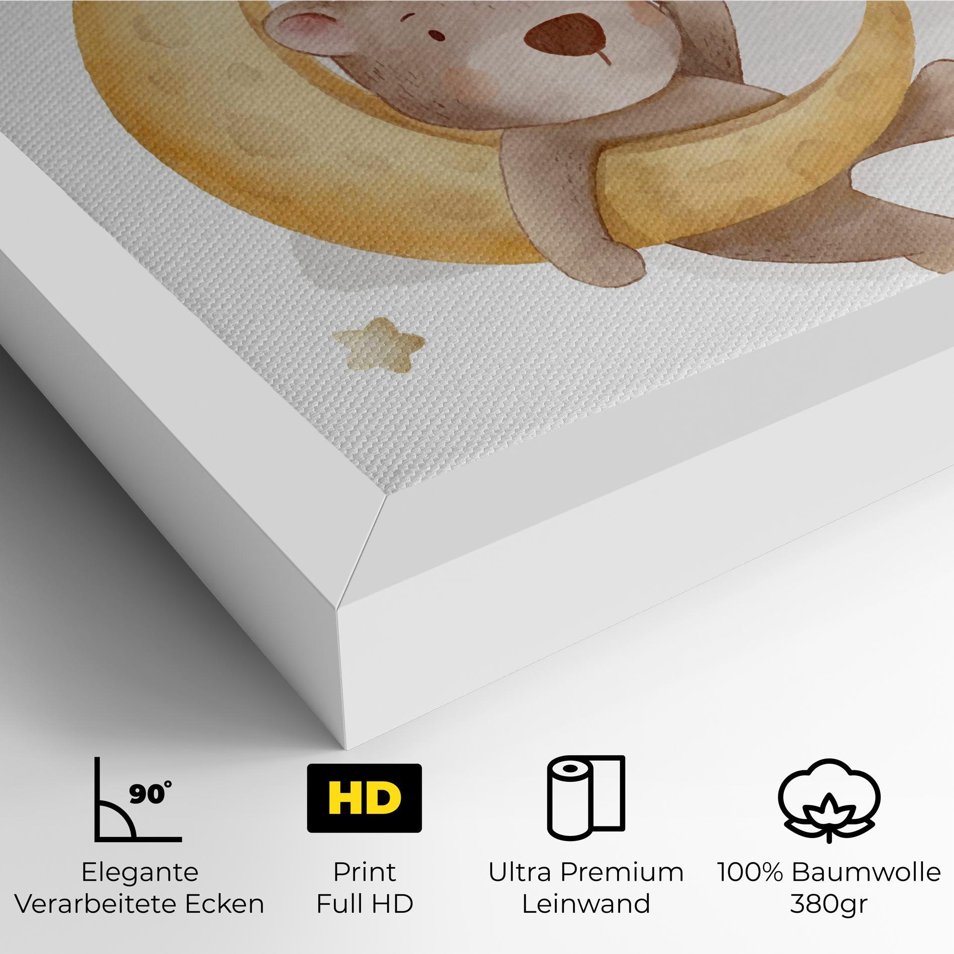 Leinwandbild Bear Moon mockup 4