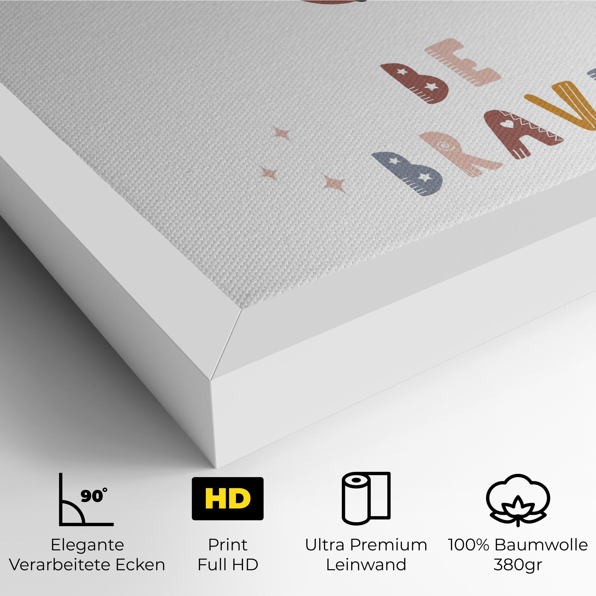 Leinwandbild Brave Deer mockup 4