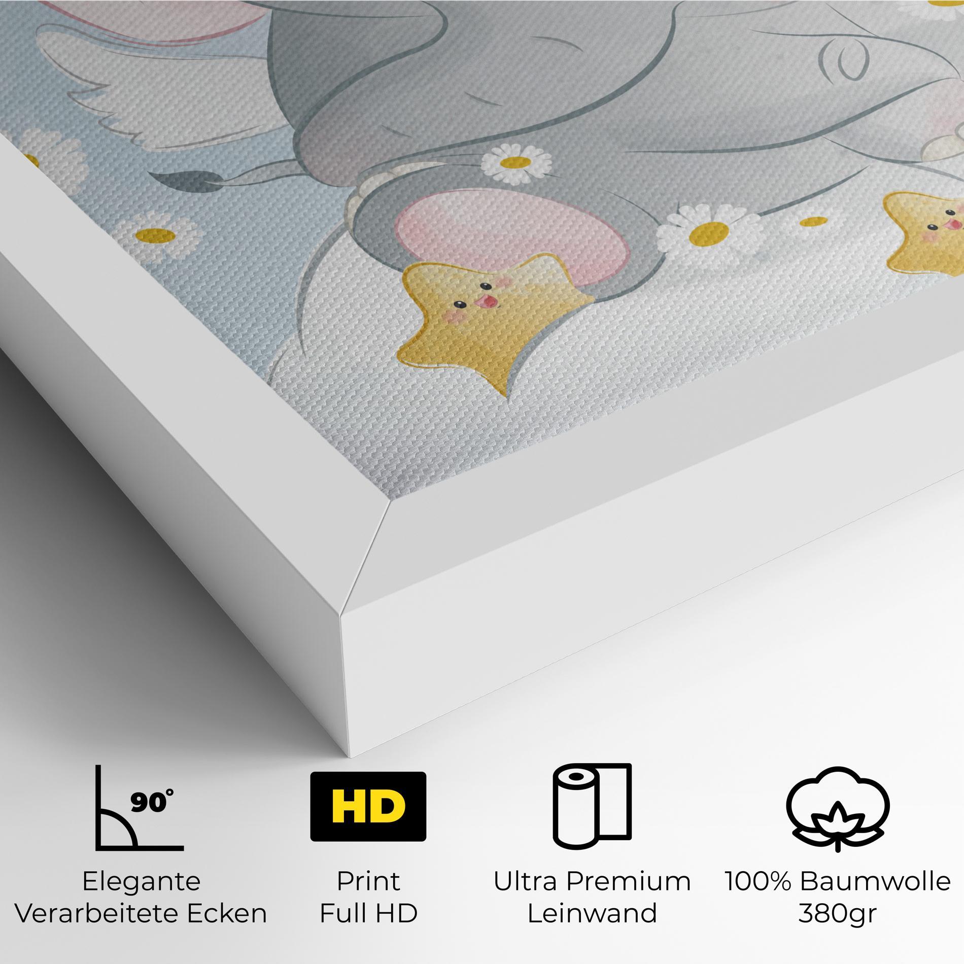 Leinwandbild Elephant Stars mockup 4