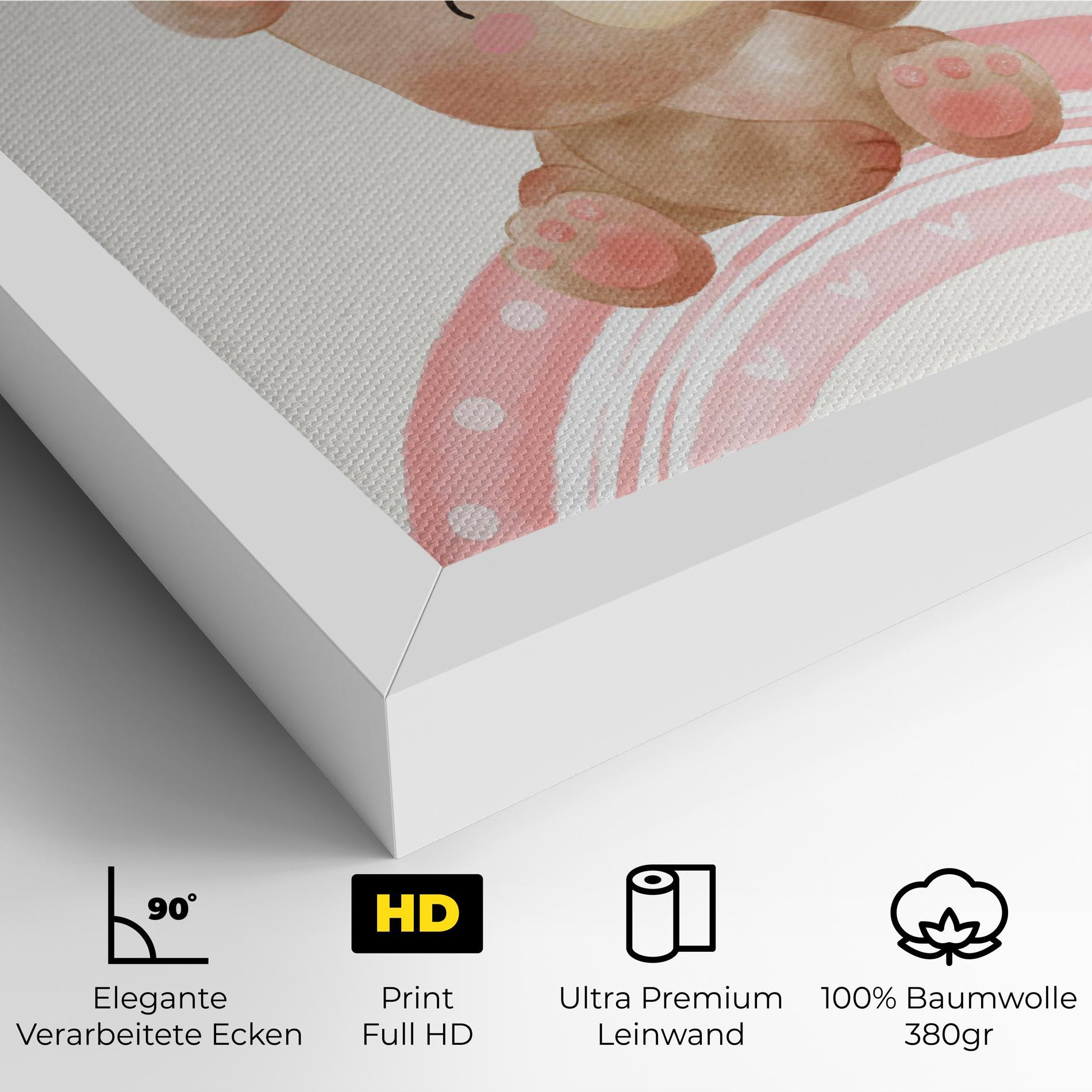 Leinwandbild Sweet Baby Bear mockup 4
