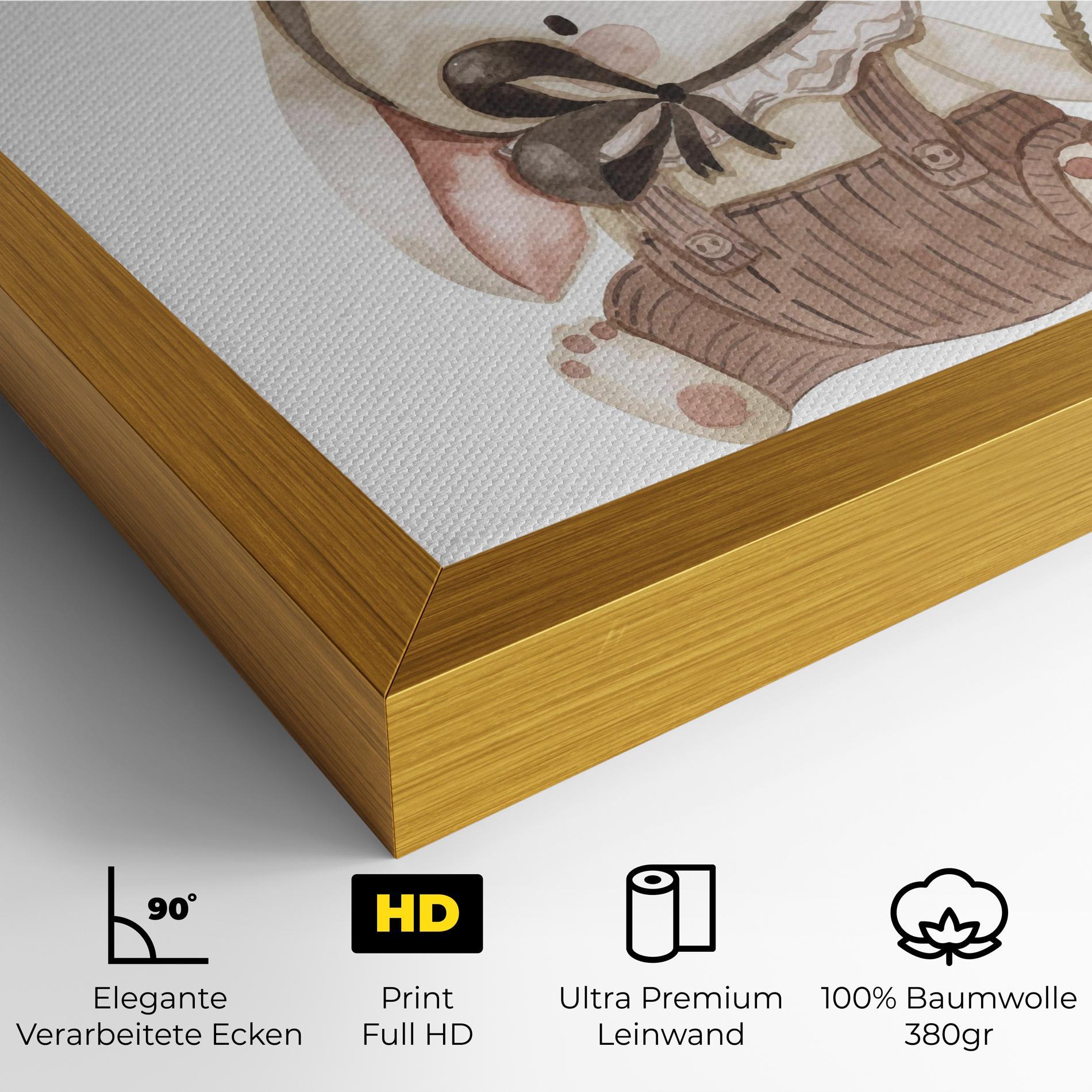 Leinwandbild Baby Brown Rabbit mockup 4