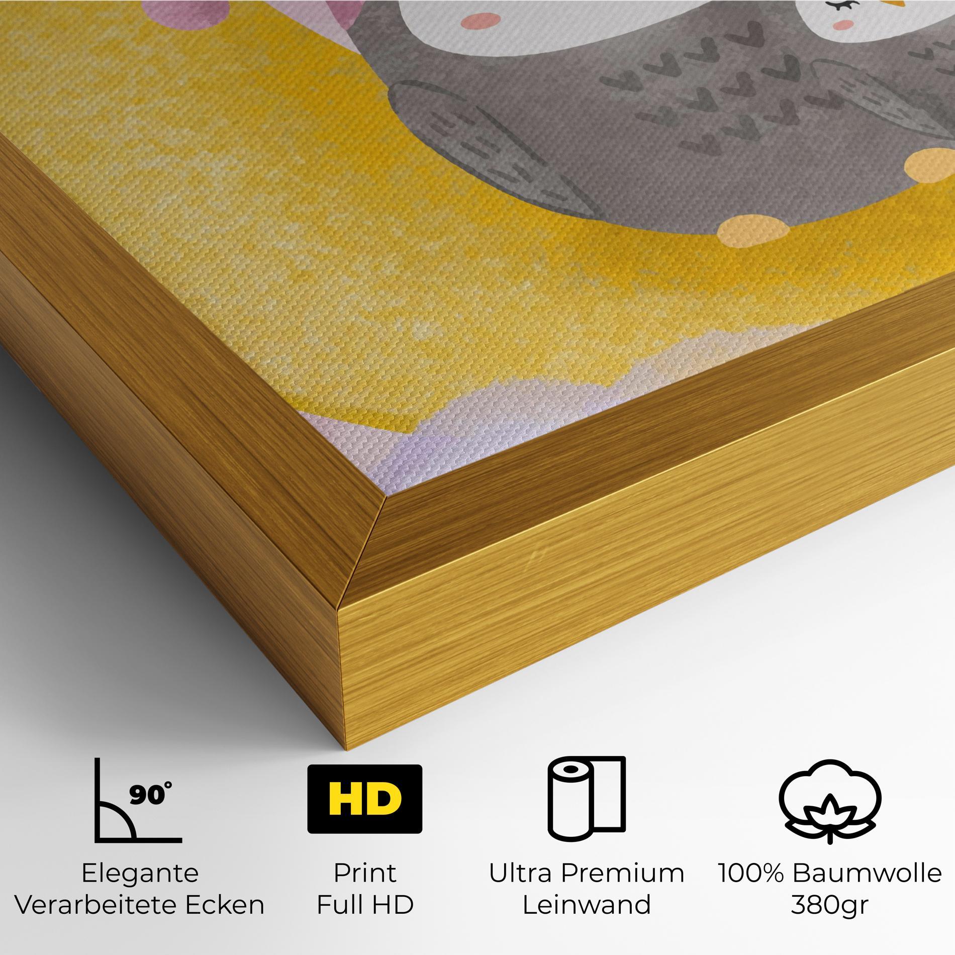 Leinwandbild Baby Owl mockup 4