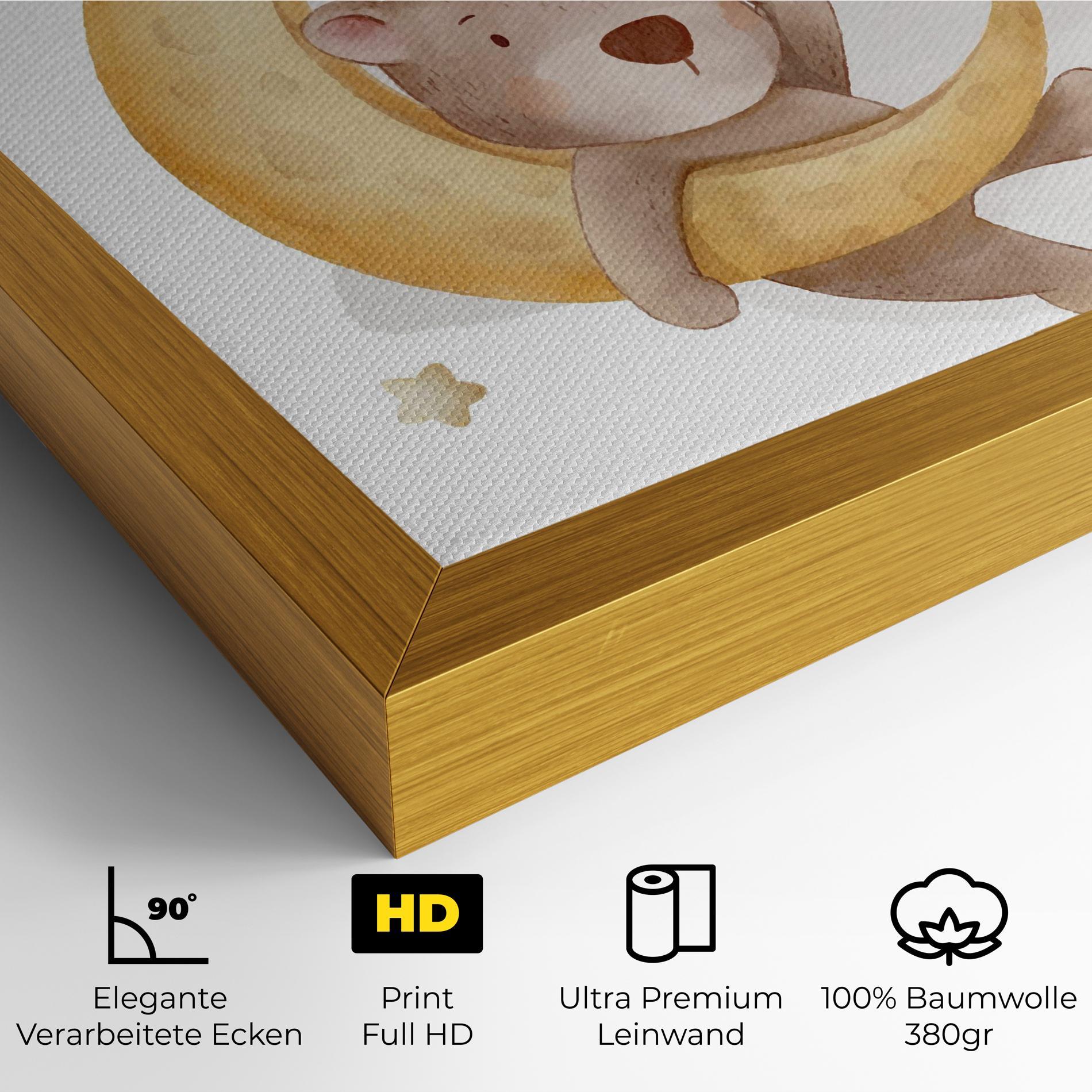 Leinwandbild Bear Moon mockup 4