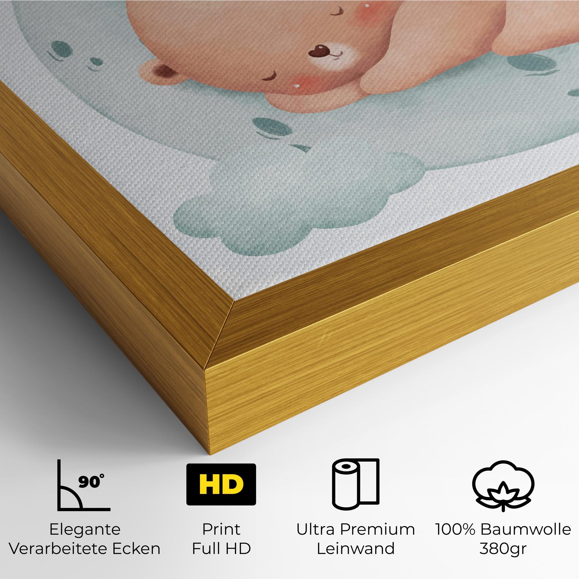 Leinwandbild Blue Moon Bear mockup 4