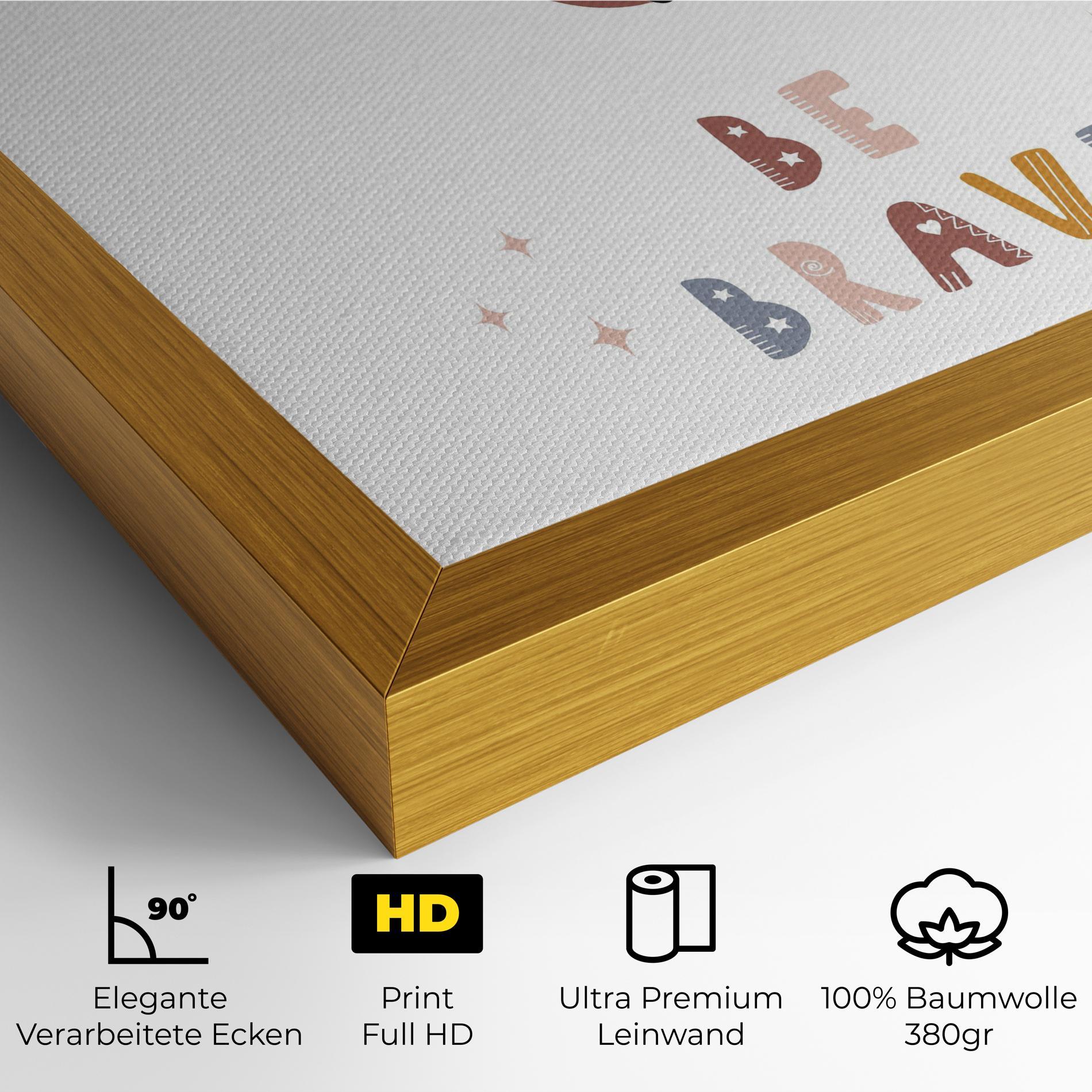 Leinwandbild Brave Deer mockup 4