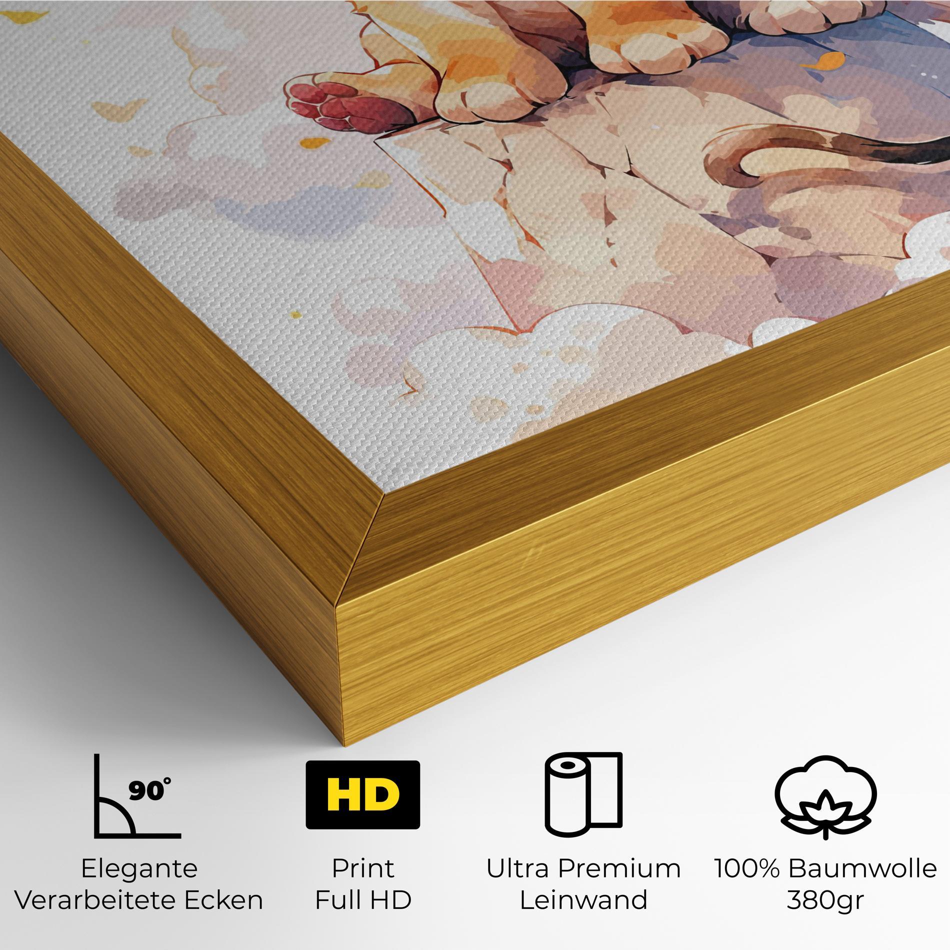 Leinwandbild Cute Cloud Lion mockup 4