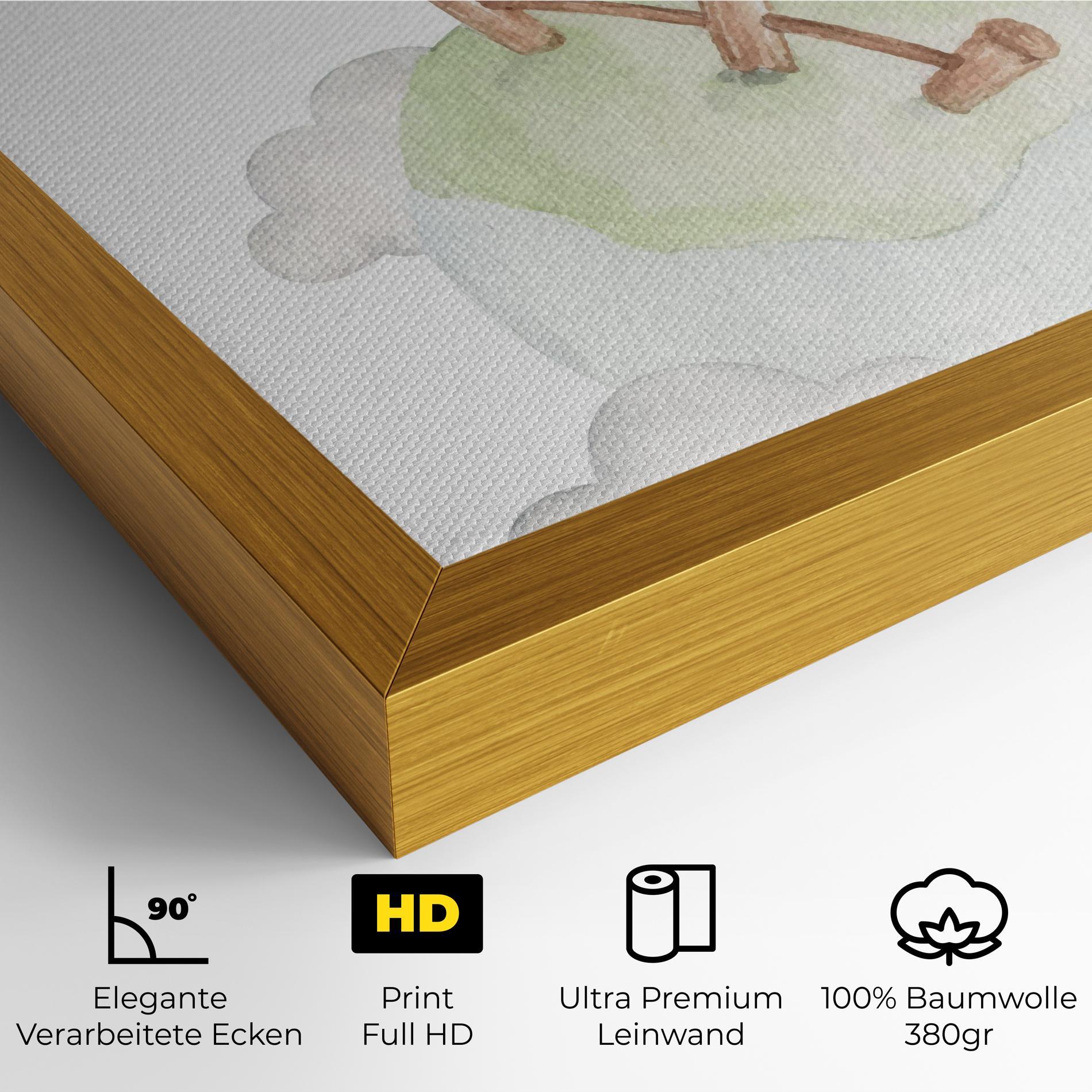 Leinwandbild Sheep Jump mockup 4