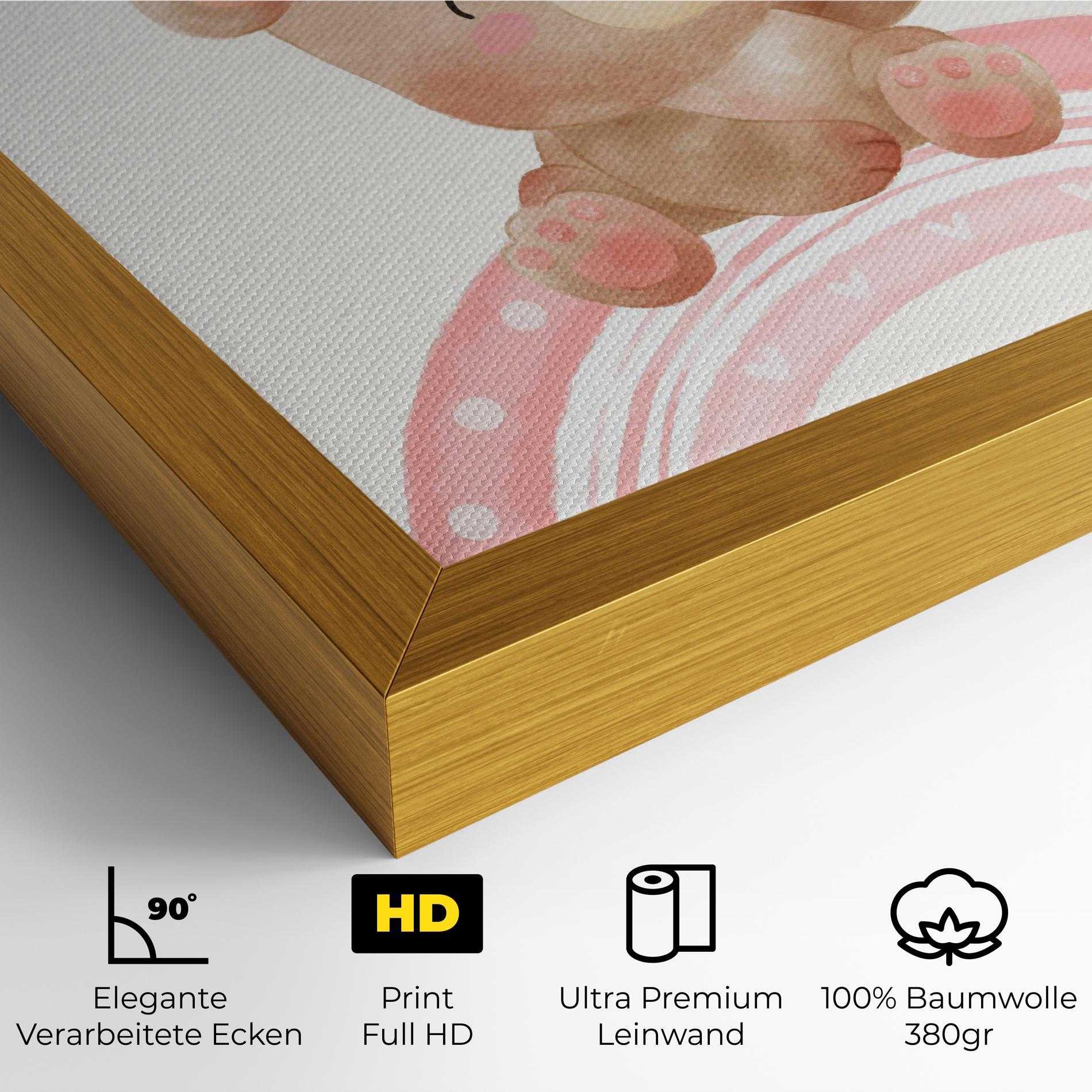 Leinwandbild Sweet Baby Bear mockup 4