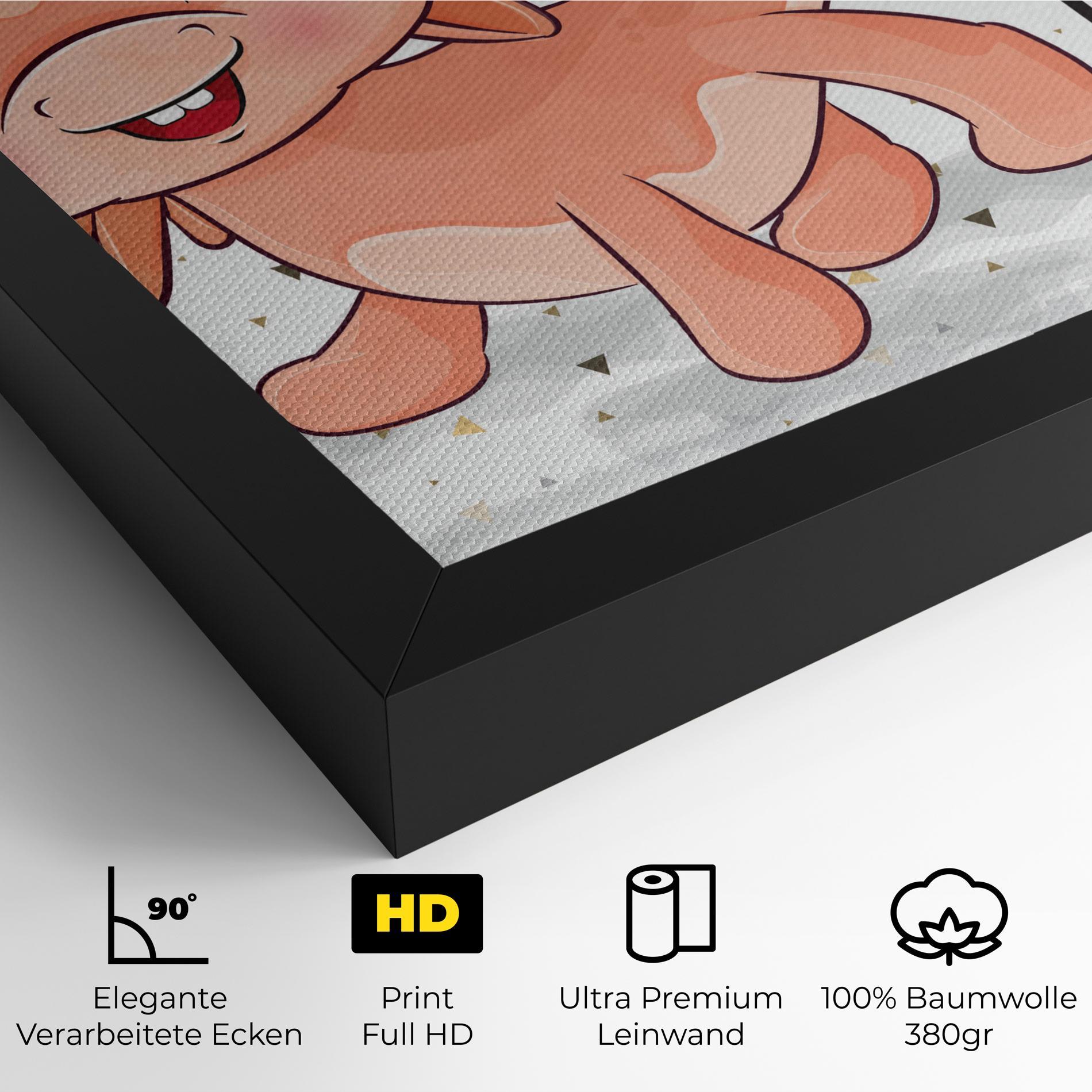 Leinwandbild Baby Cute Dragon mockup 4