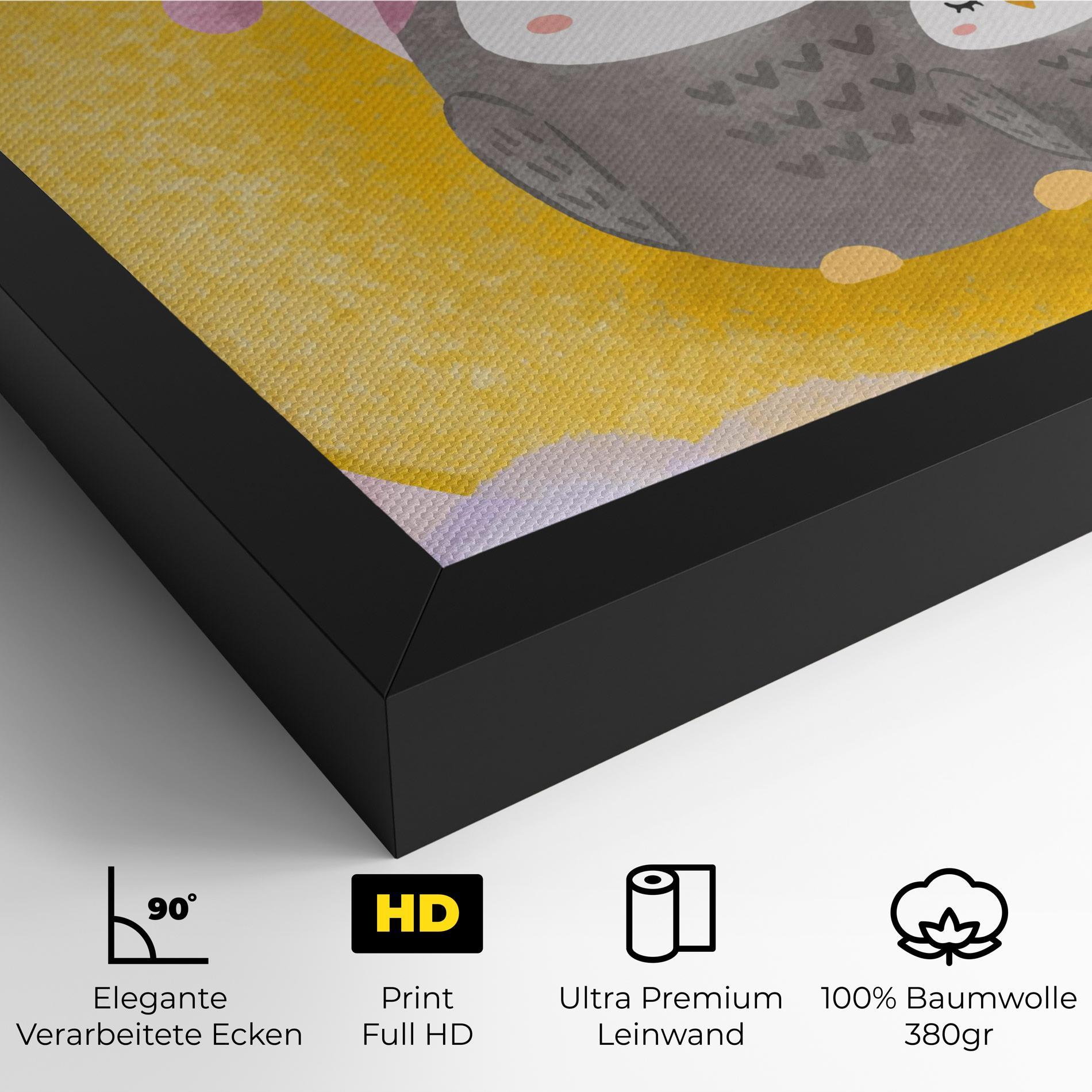 Leinwandbild Baby Owl mockup 4