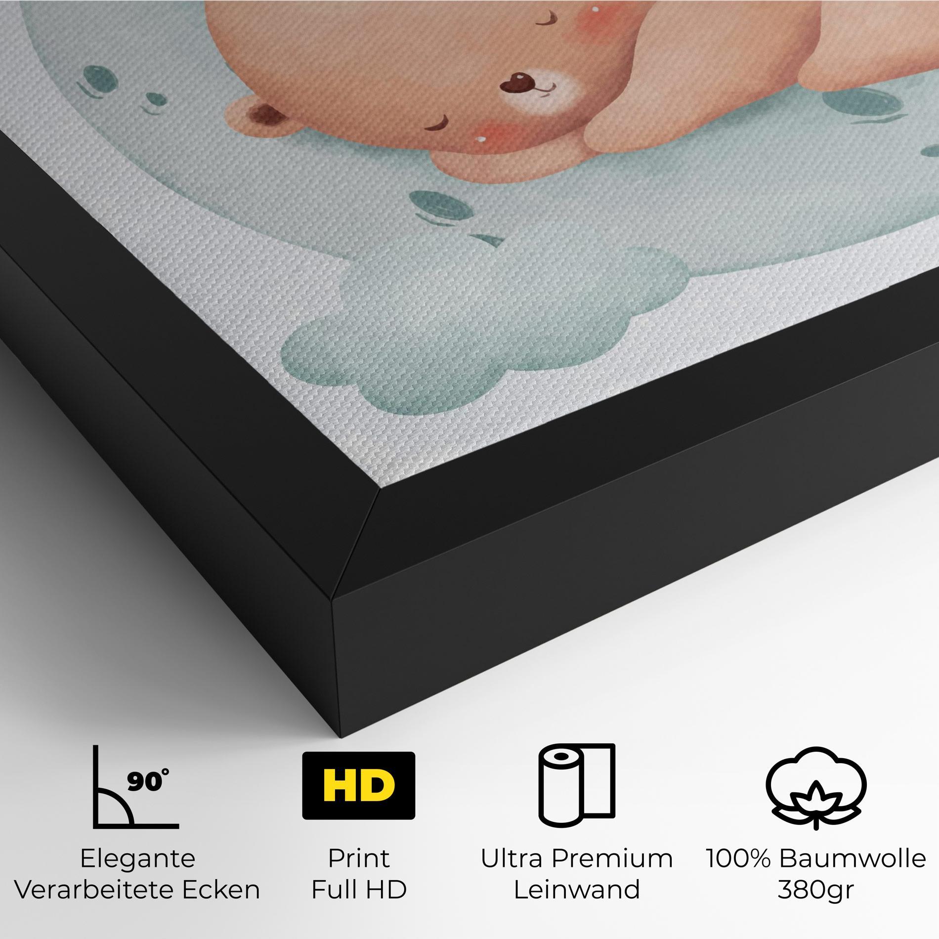 Leinwandbild Blue Moon Bear mockup 4