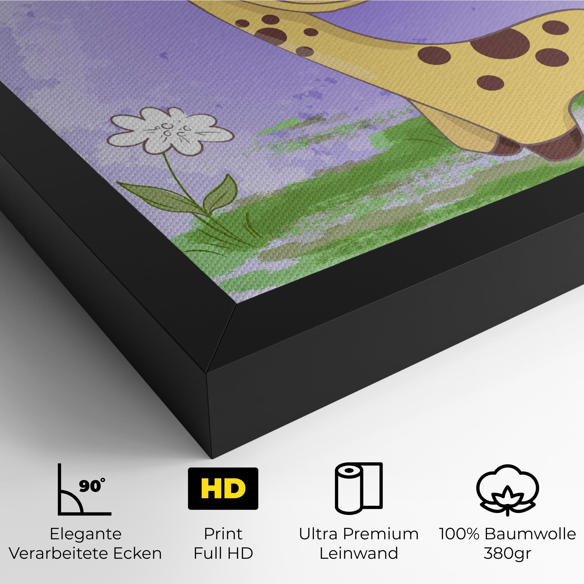 Leinwandbild Cute Giraffe mockup 4