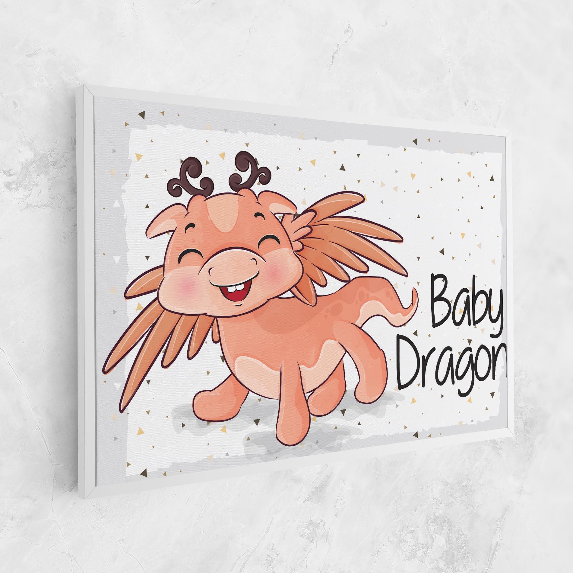 Leinwandbild Baby Cute Dragon mockup 1
