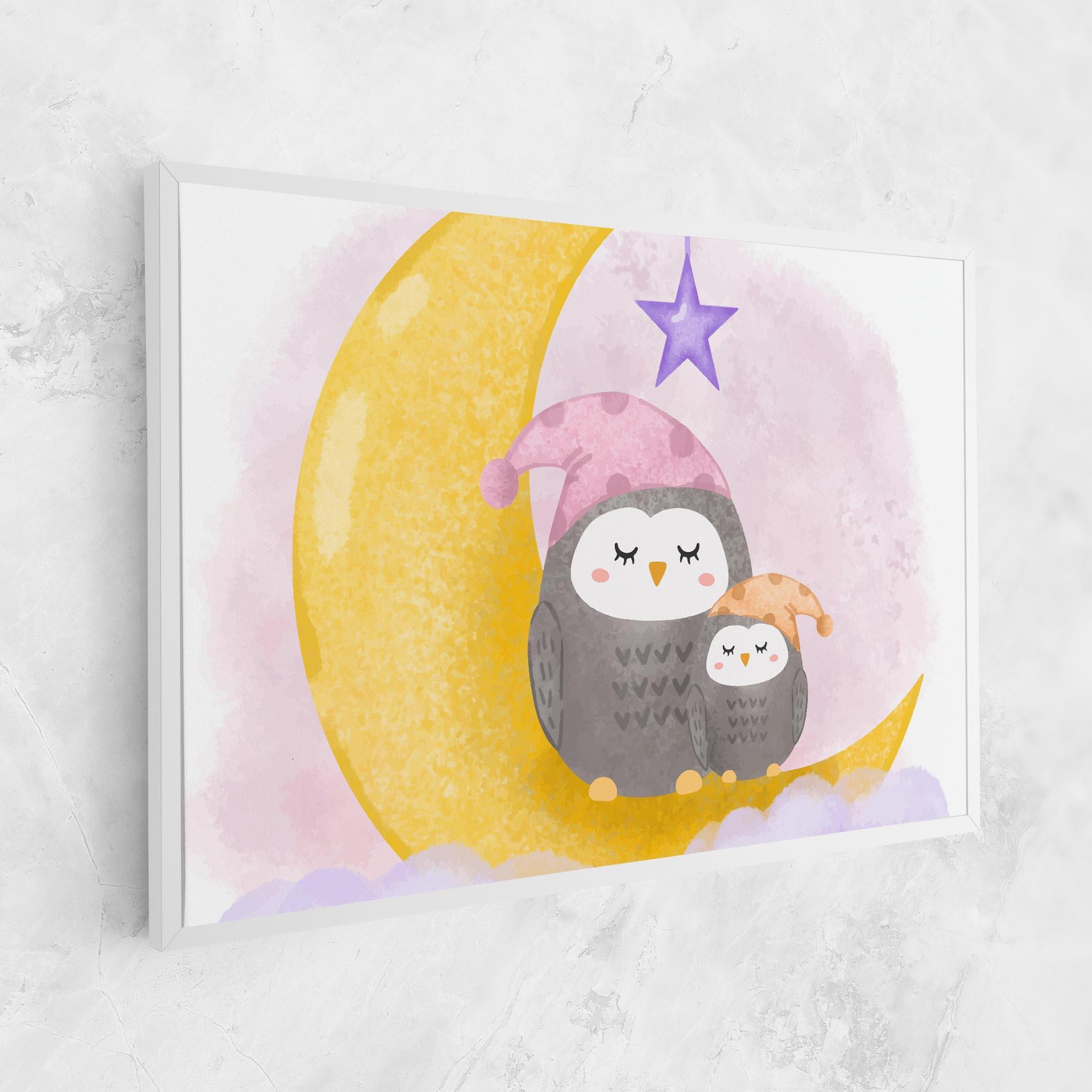 Leinwandbild Baby Owl mockup 1