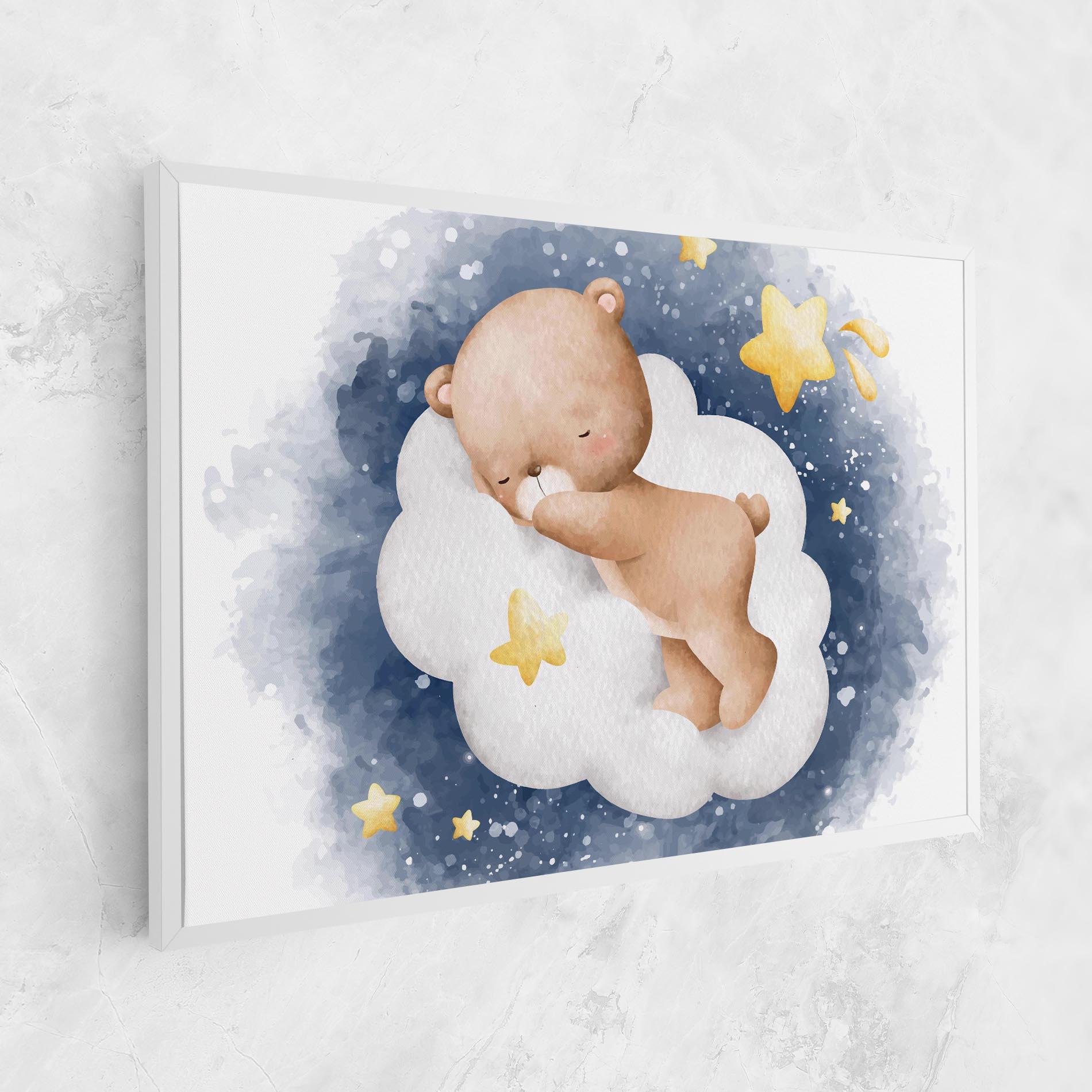 Leinwandbild Bear Cloud Sleep mockup 1