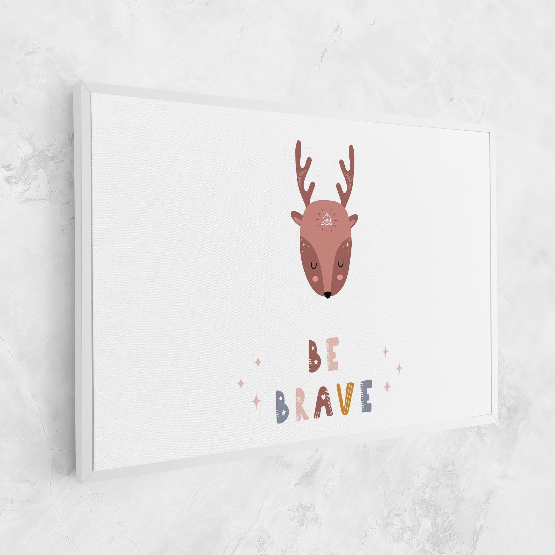 Leinwandbild Brave Deer mockup 1