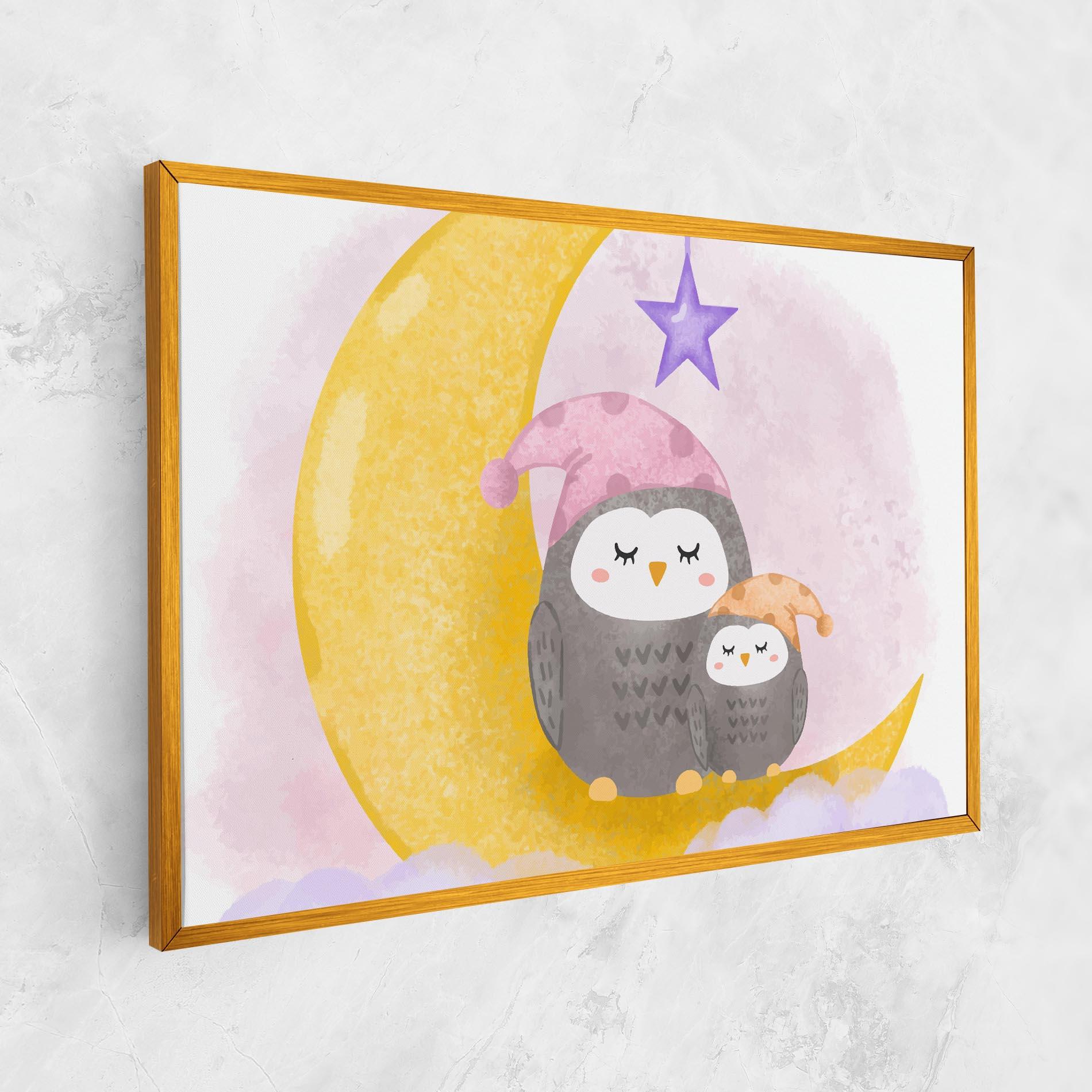 Leinwandbild Baby Owl mockup 1