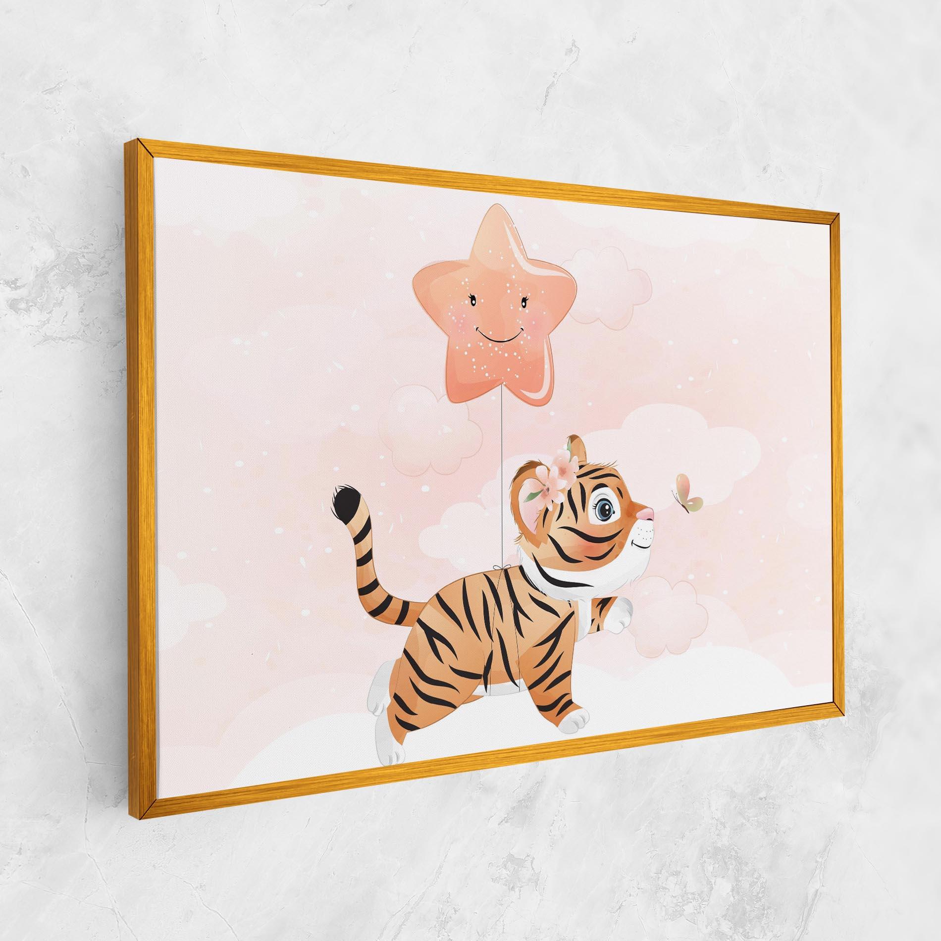 Leinwandbild Baby Tiger Art mockup 1