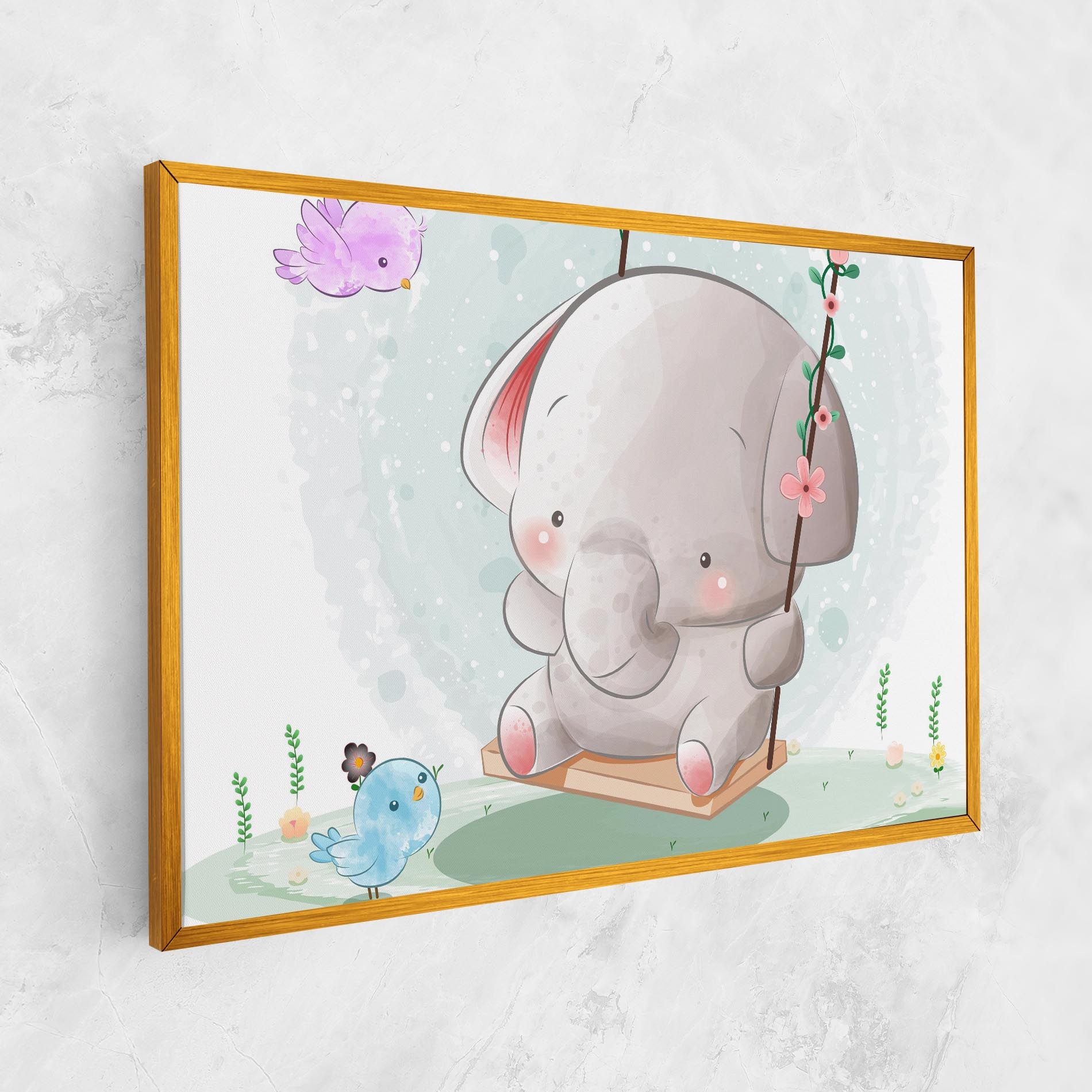 Bird Baby Elephant mockup 1