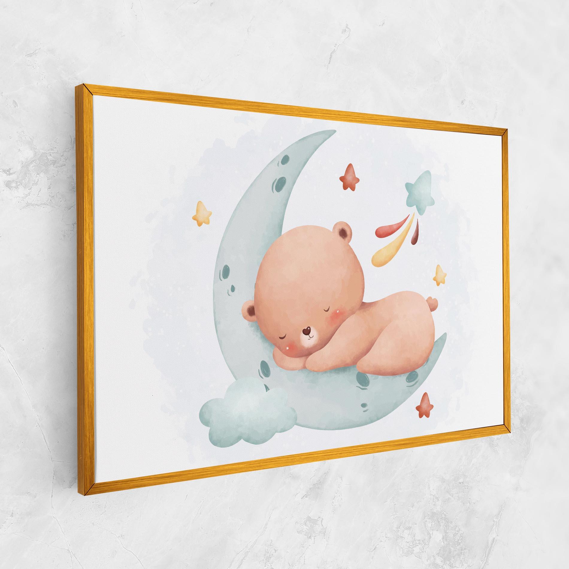 Leinwandbild Blue Moon Bear mockup 1