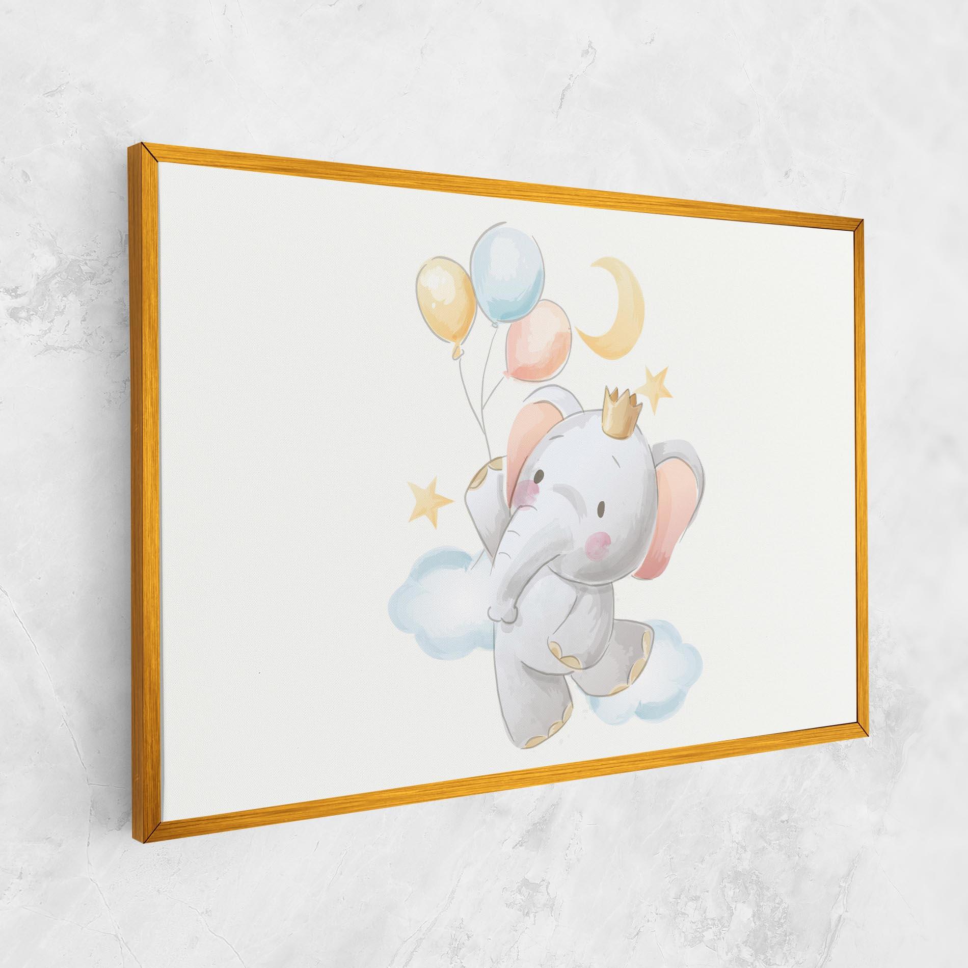 Leinwandbild Elephant Flying mockup 1