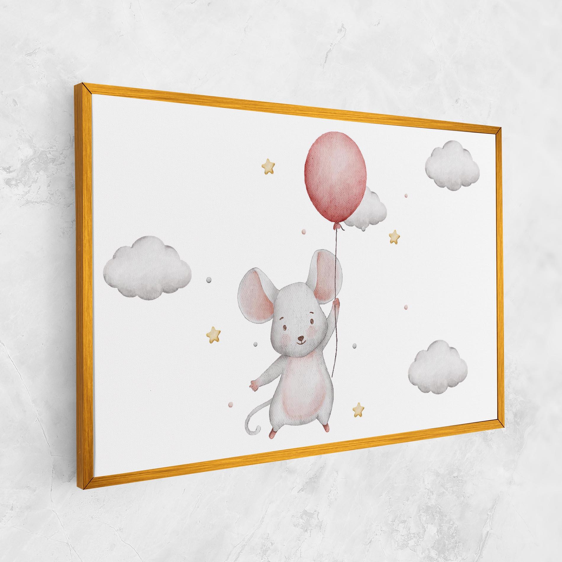 Leinwandbild Mouse Balloon mockup 1