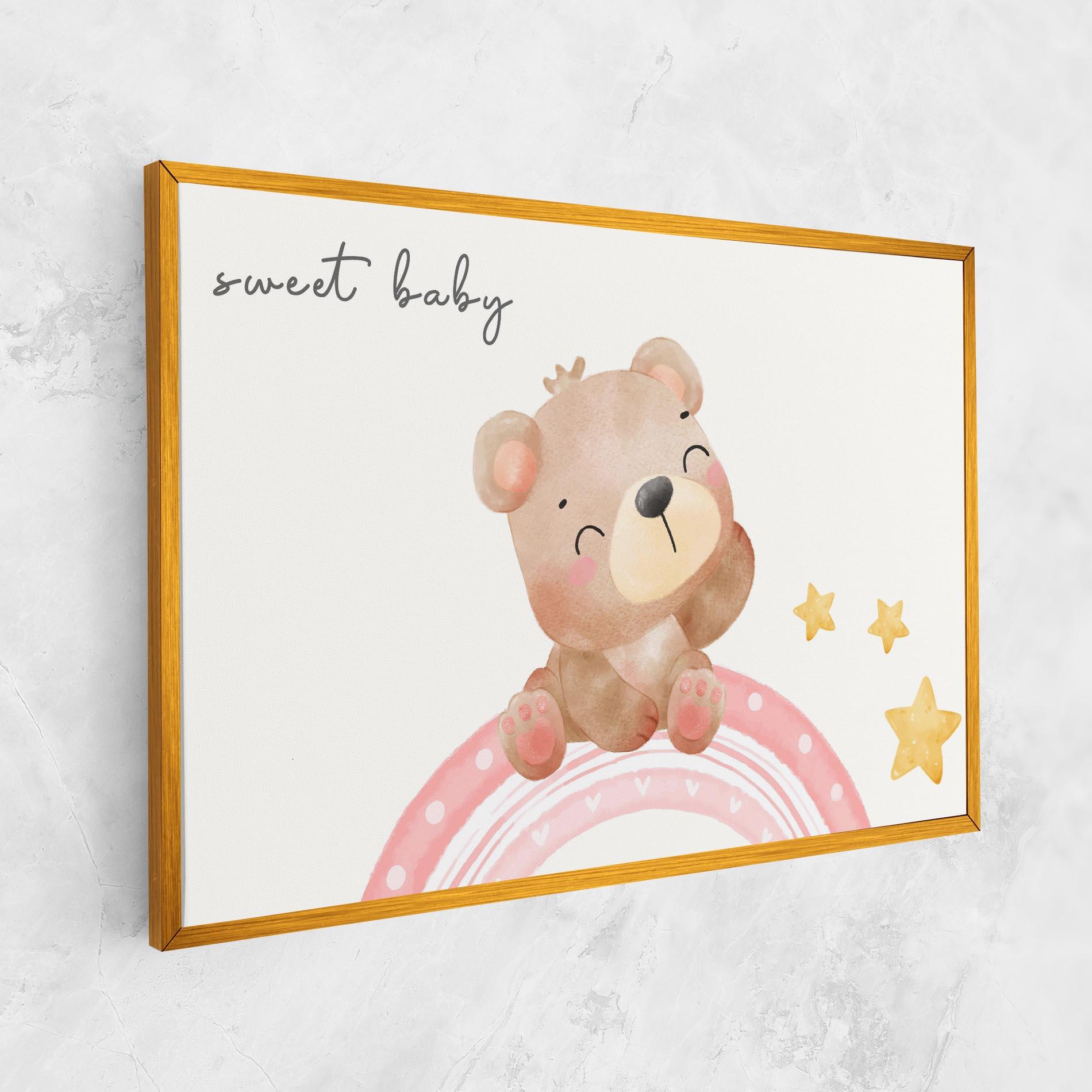 Leinwandbild Sweet Baby Bear mockup 1