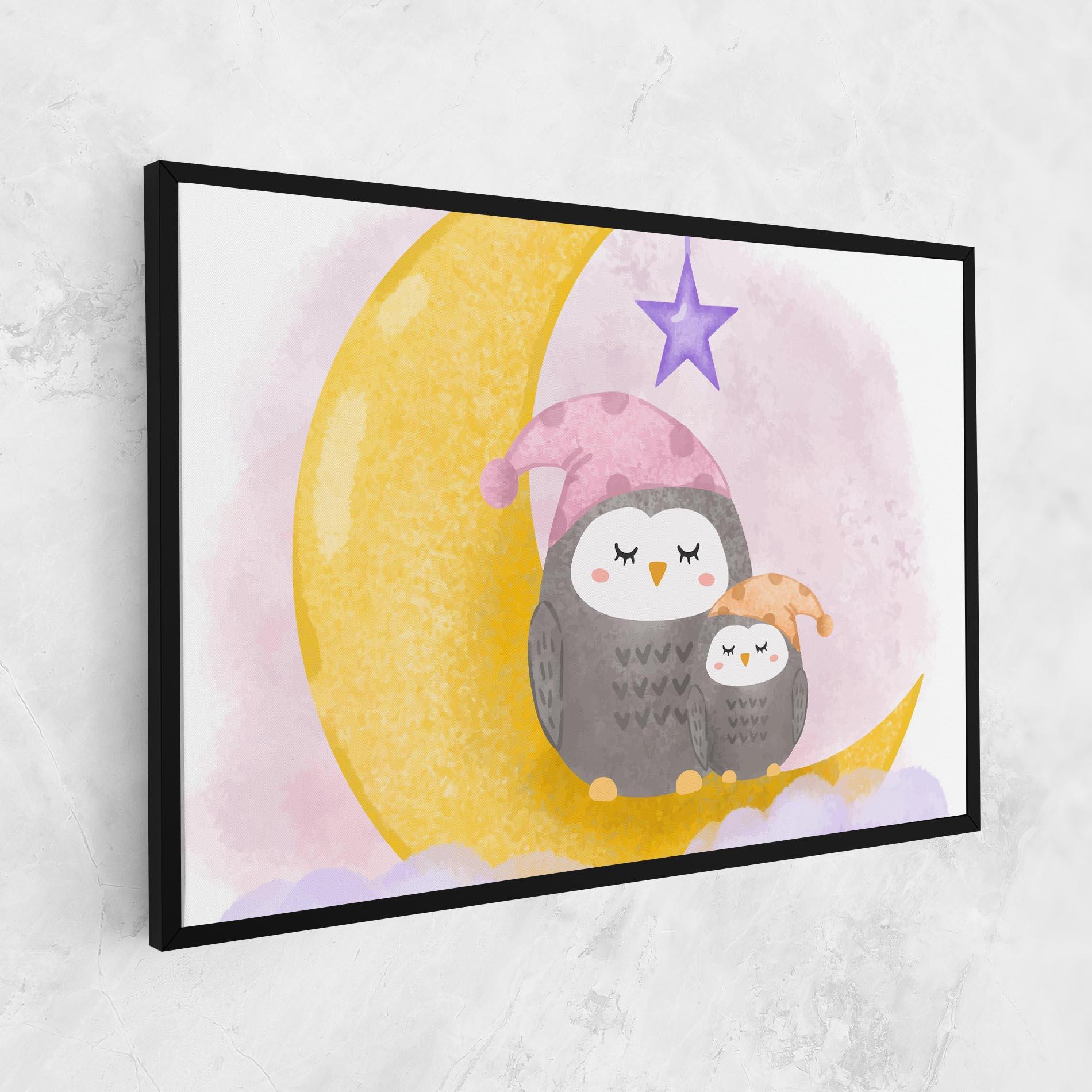 Leinwandbild Baby Owl mockup 1