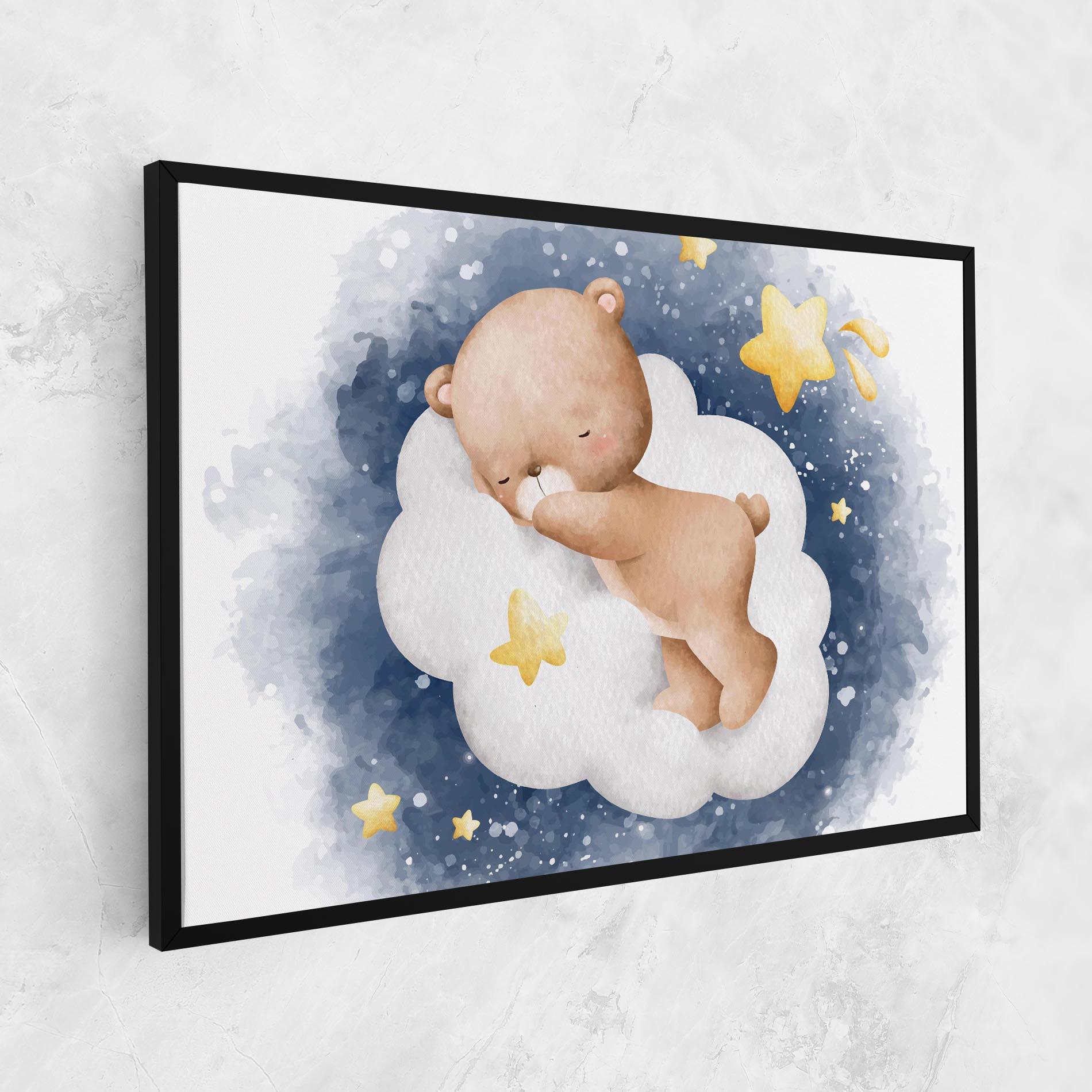 Leinwandbild Bear Cloud Sleep mockup 1