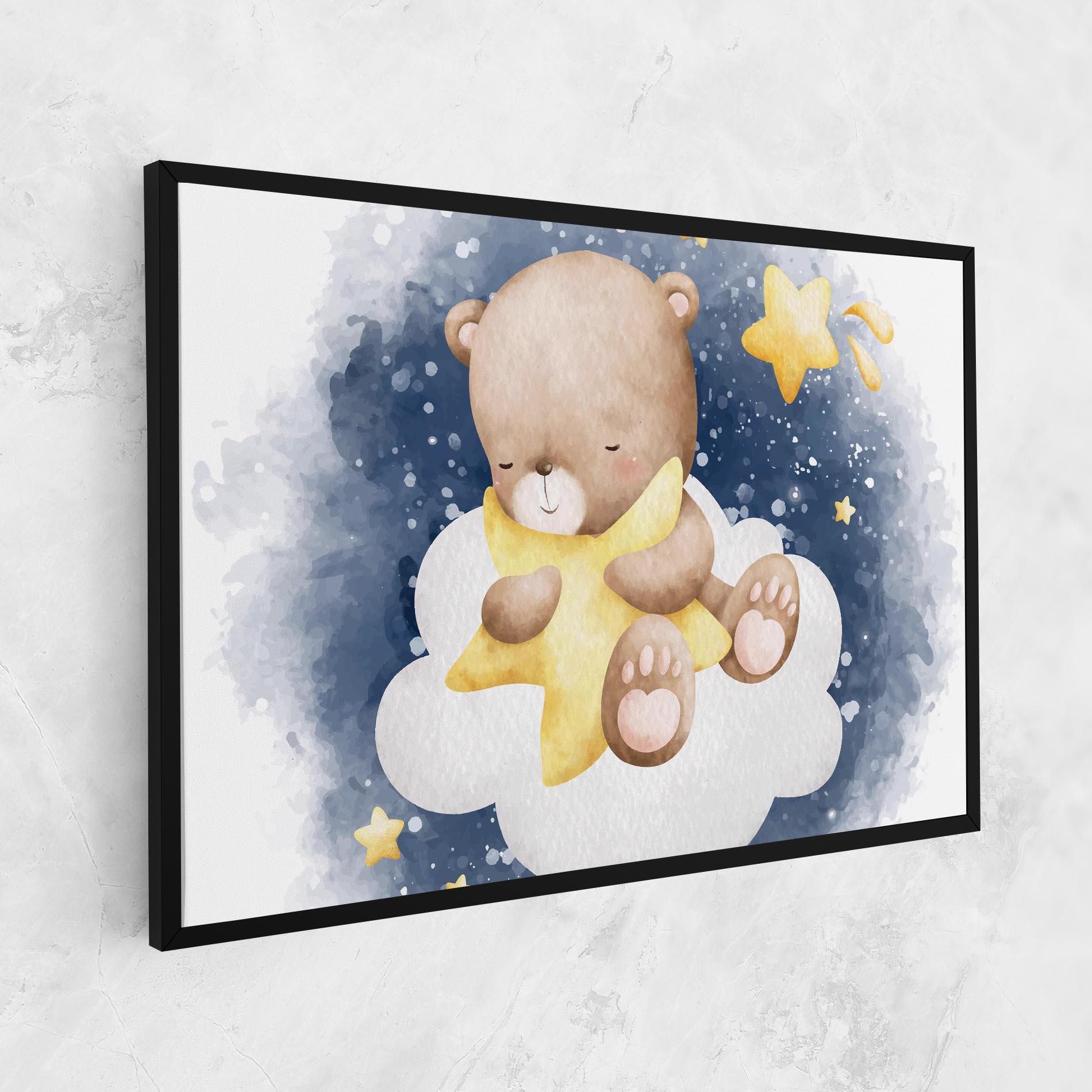 Leinwandbild Bear Cloud Star mockup 1
