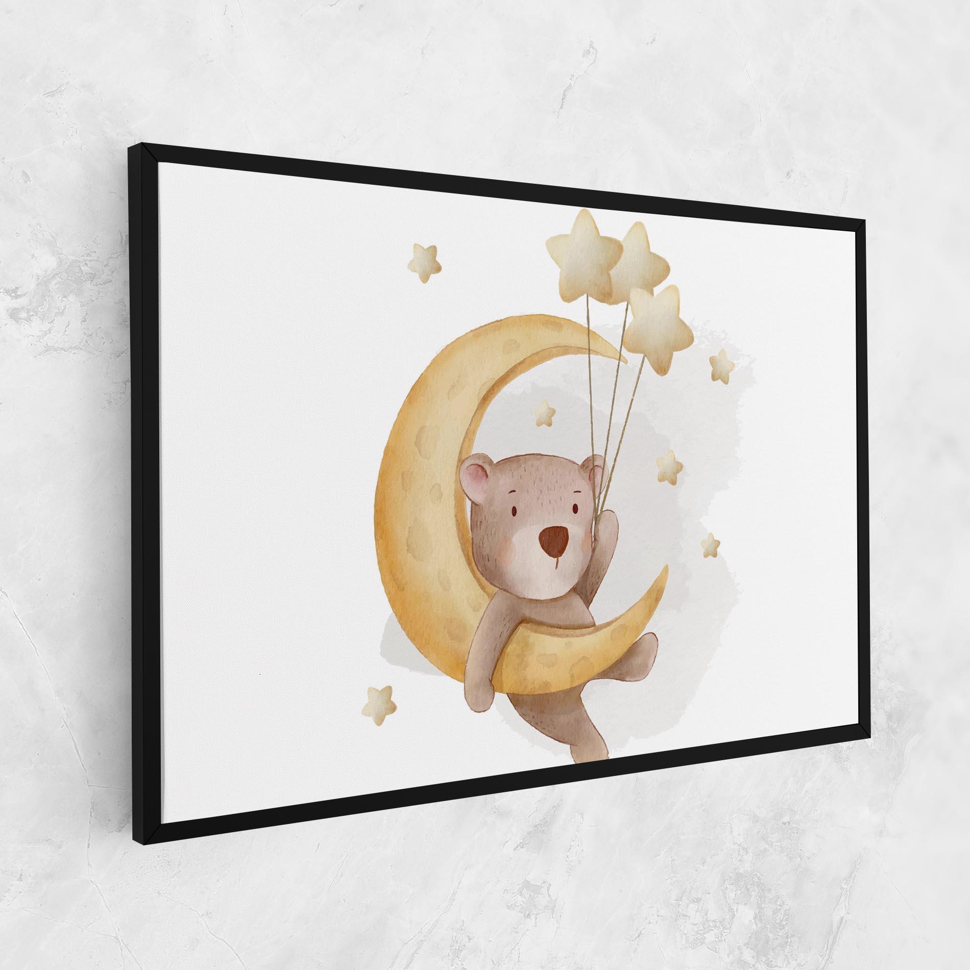 Leinwandbild Bear Moon mockup 1