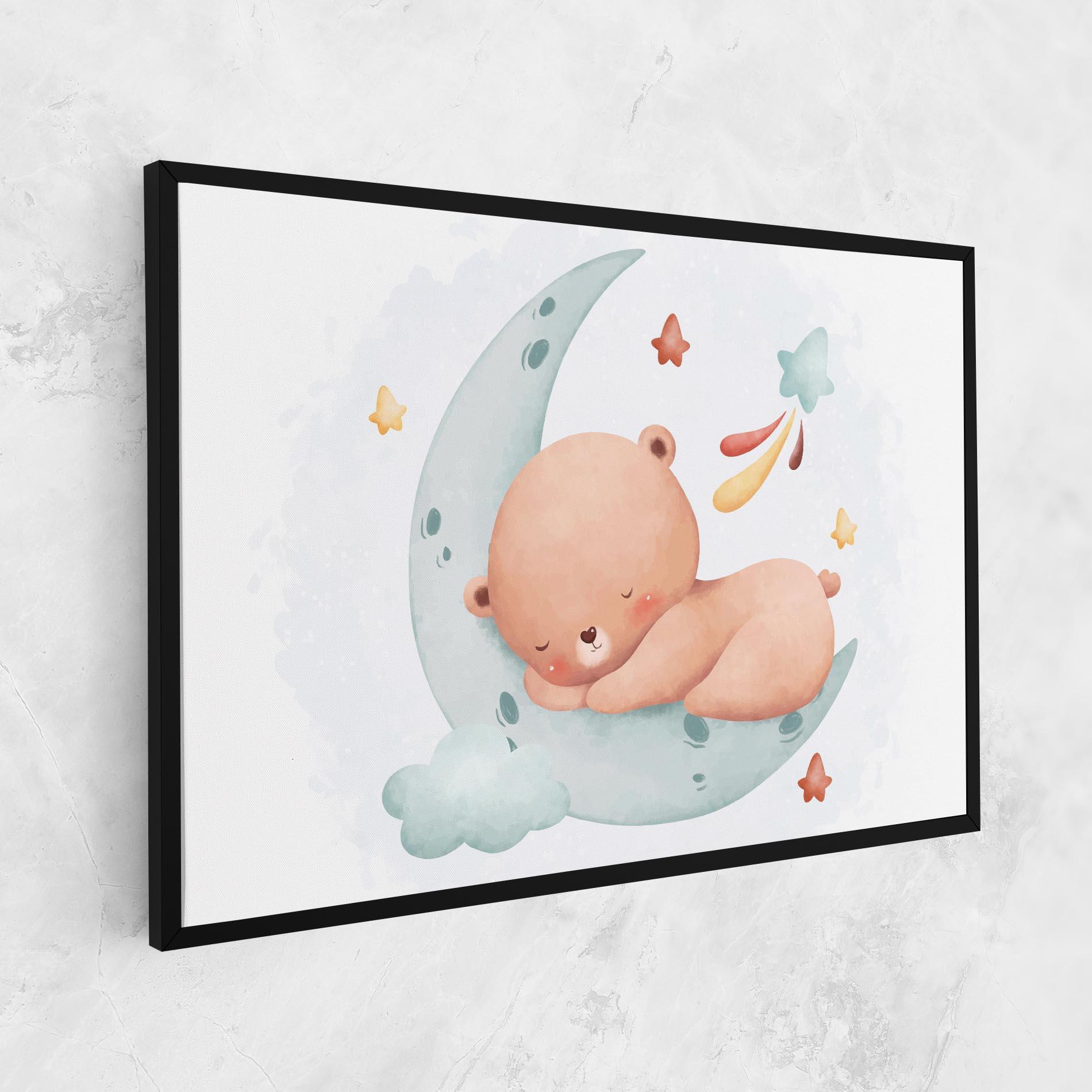 Leinwandbild Blue Moon Bear mockup 1