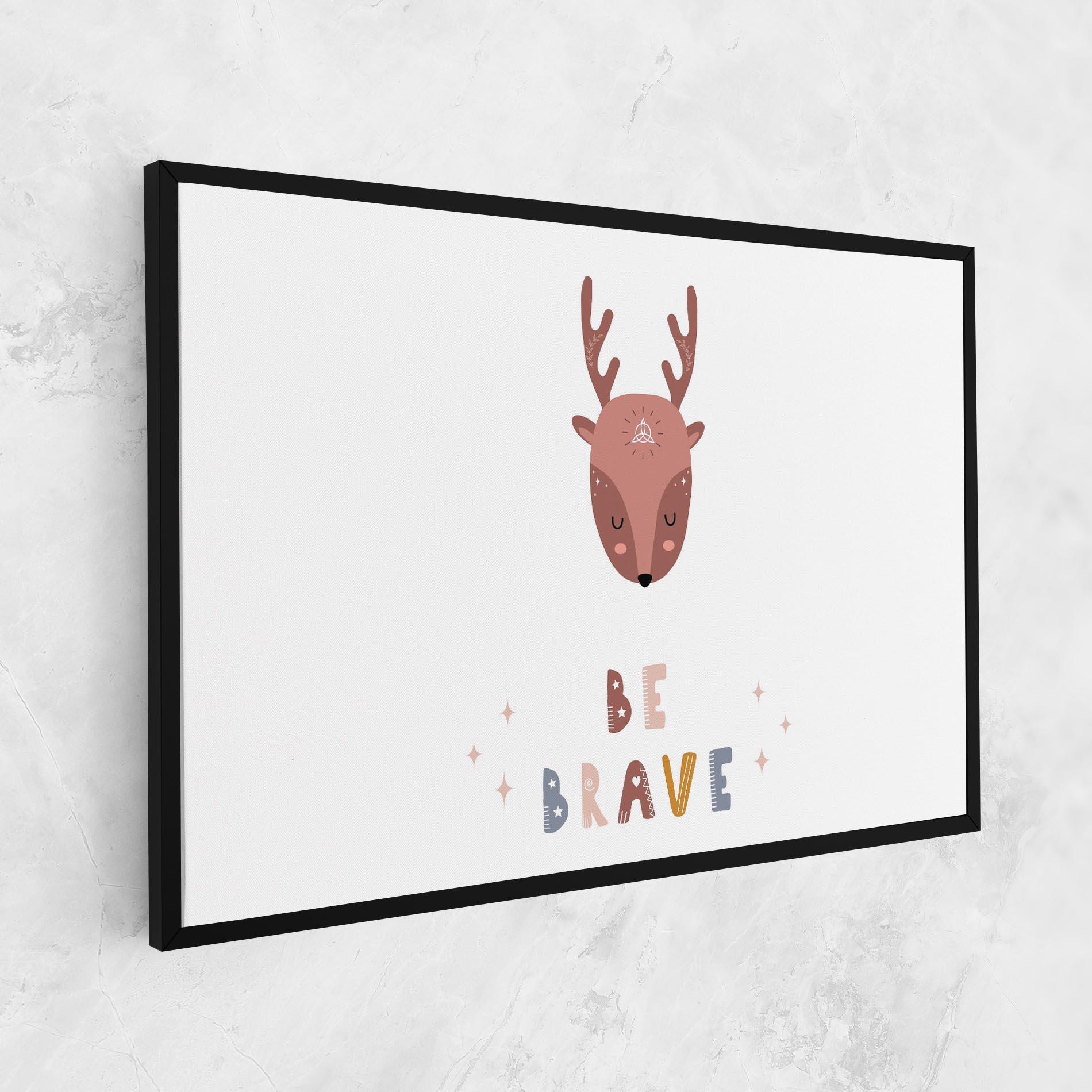 Leinwandbild Brave Deer mockup 1