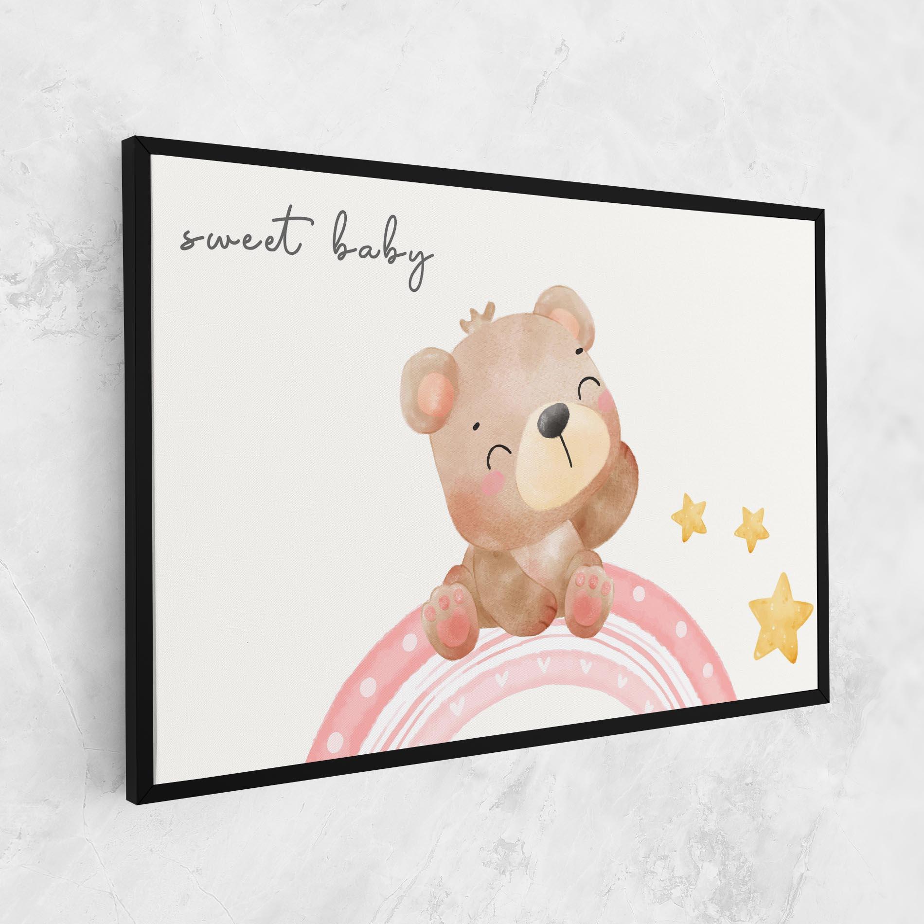 Leinwandbild Sweet Baby Bear mockup 1