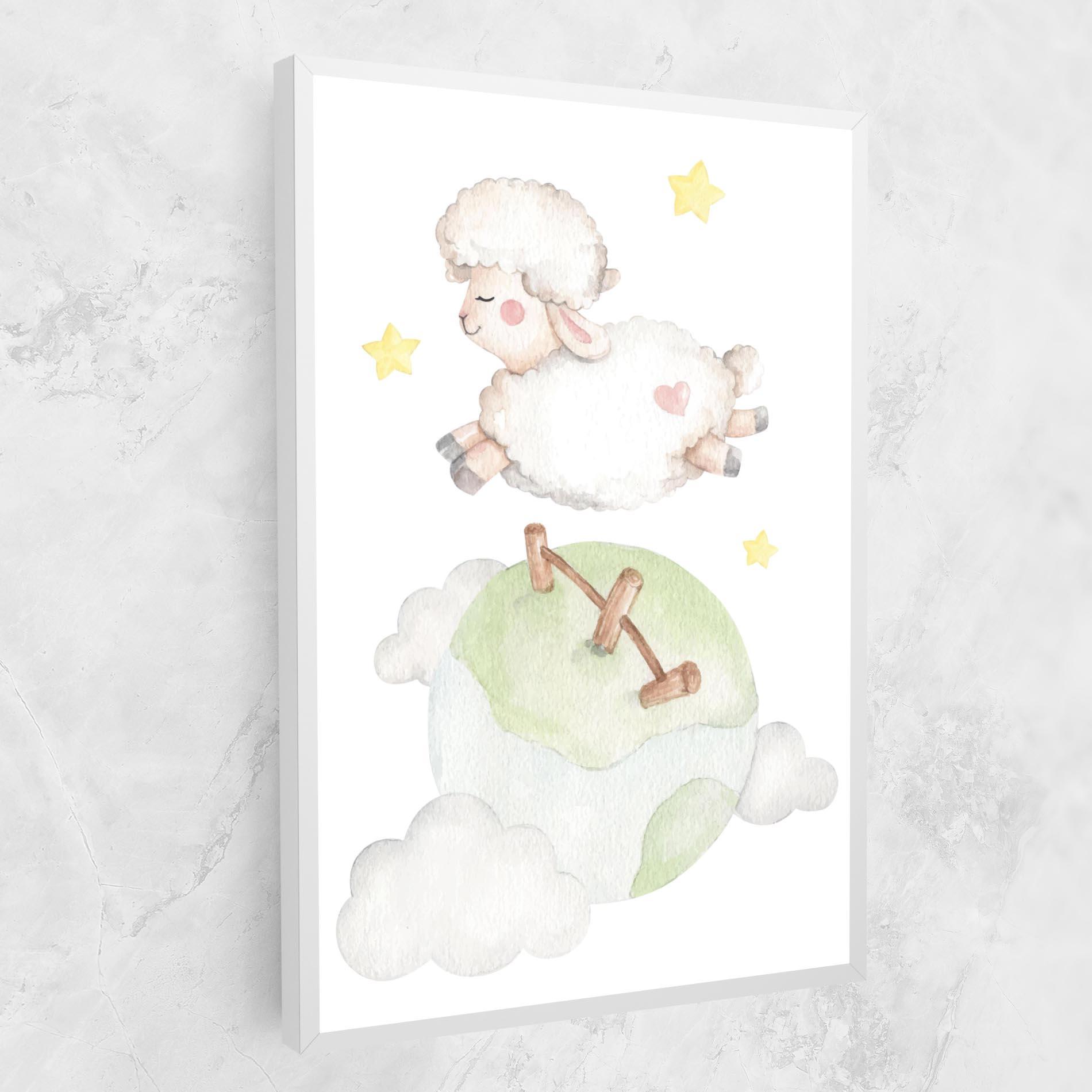 Leinwandbild Sheep Jump mockup 1