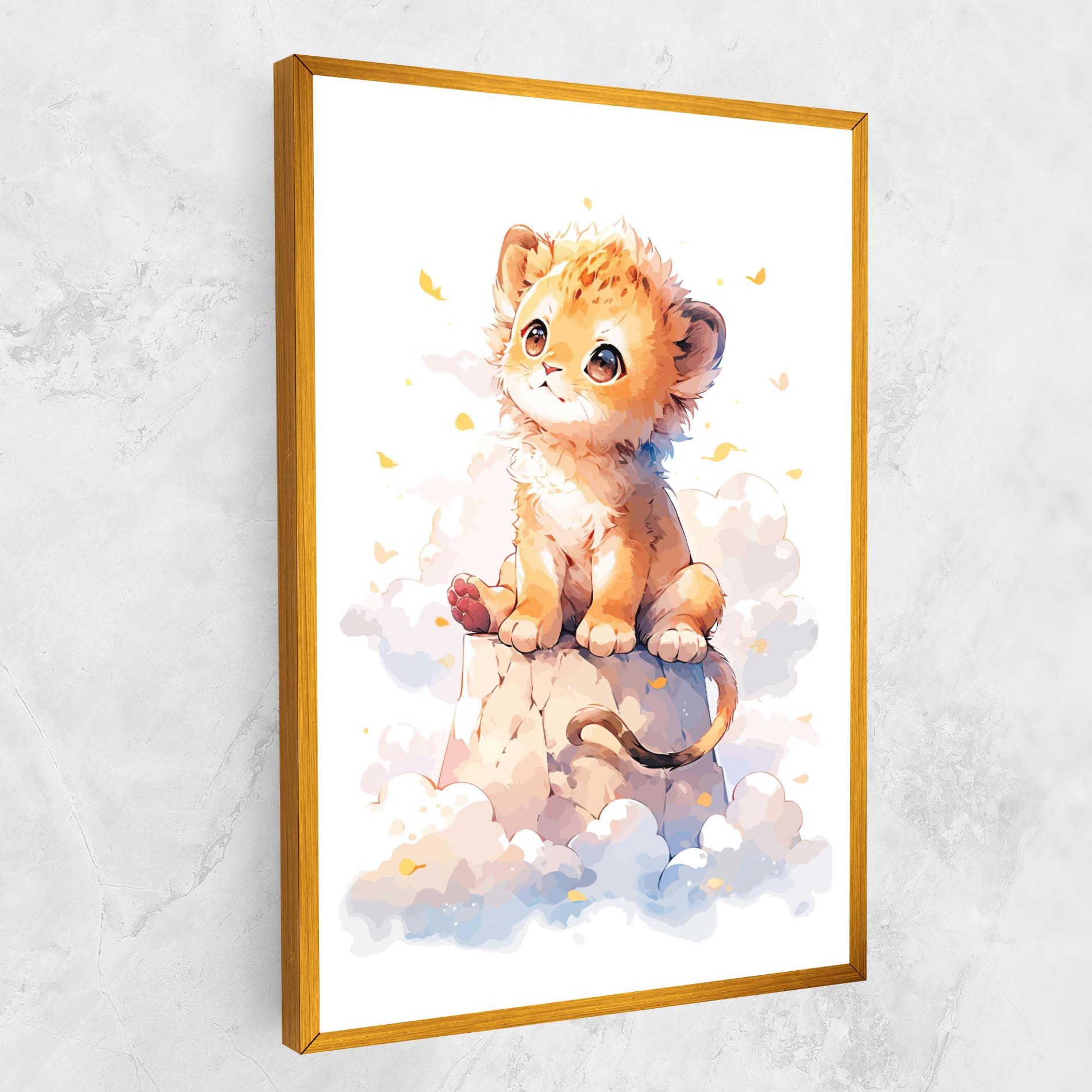 Leinwandbild Cute Cloud Lion mockup 1