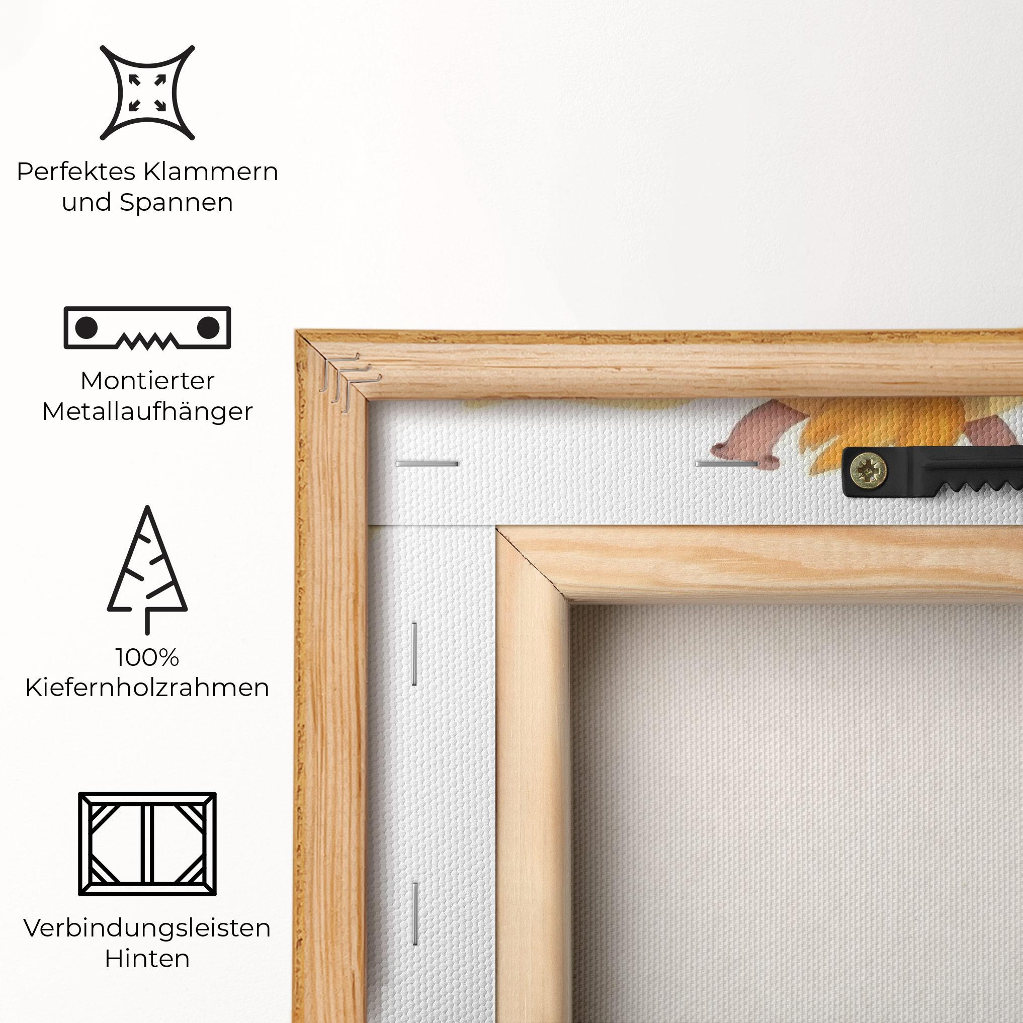 Leinwandbild Adorable Giraffe mockup 5