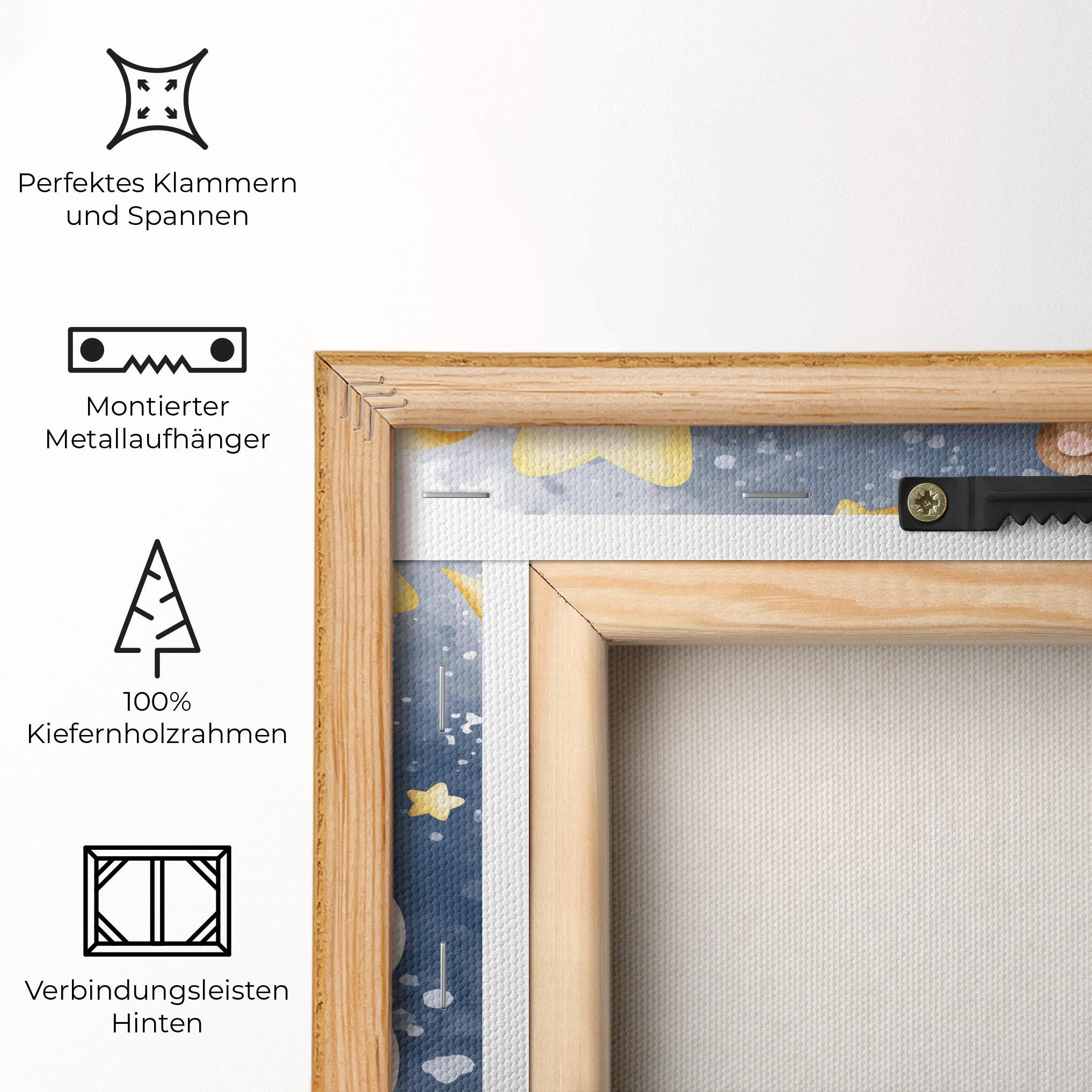 Leinwandbild Bear Cloud Sleep mockup 5