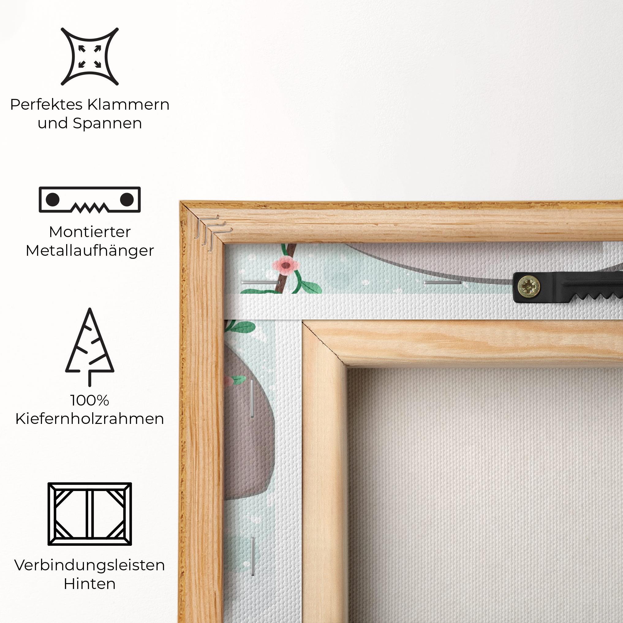 Leinwandbild Bird Baby Elephant mockup 5