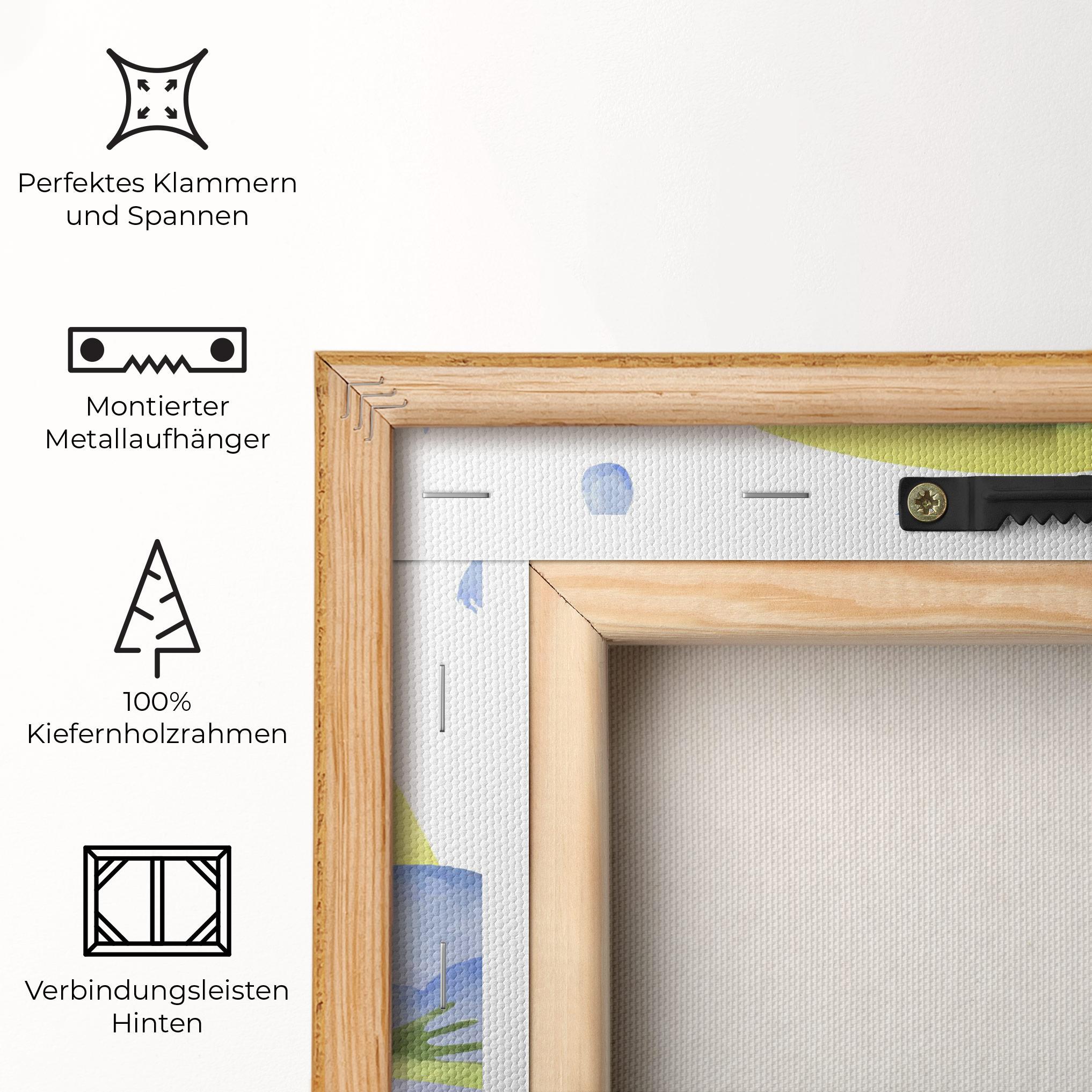 Leinwandbild Rainbow Frog mockup 5