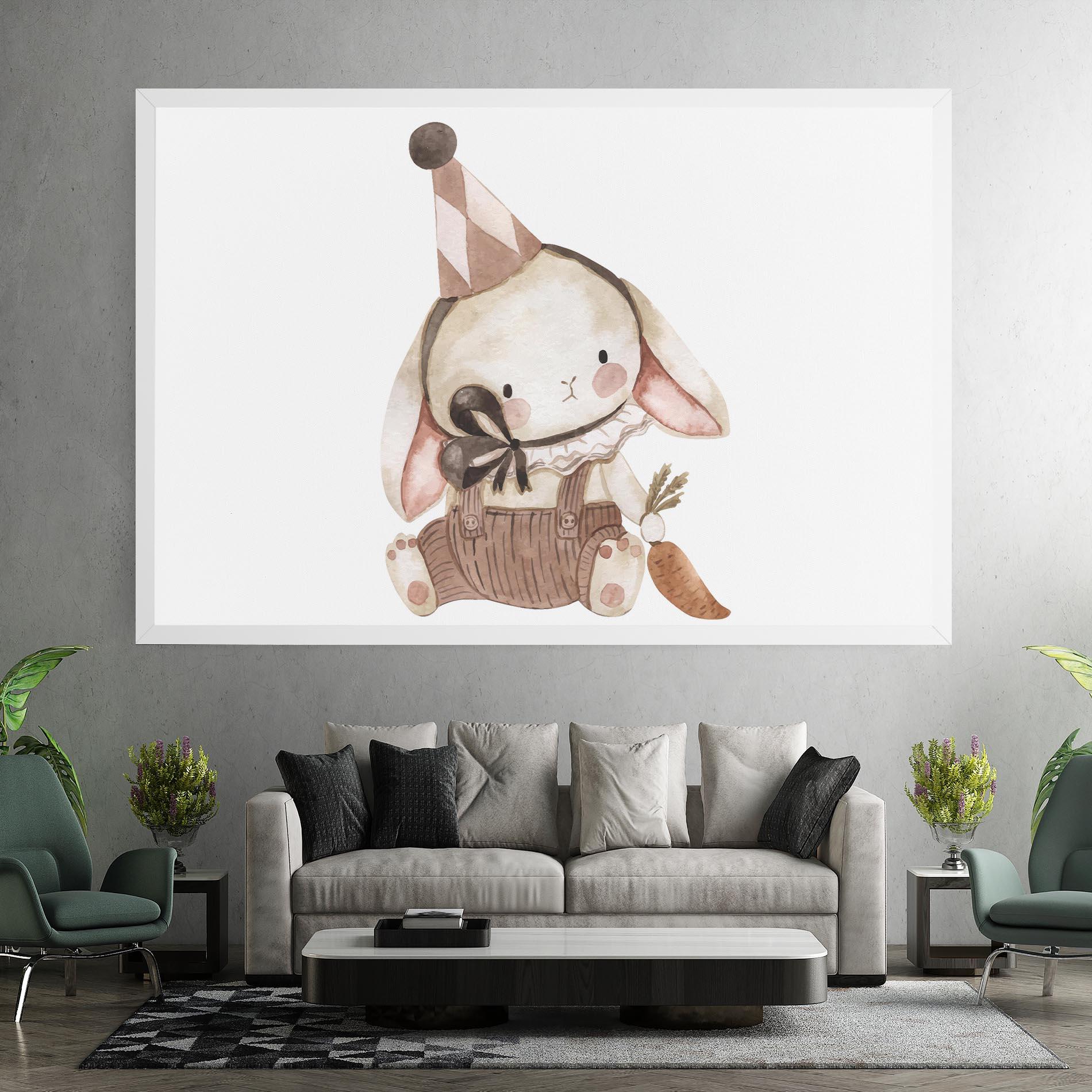 Leinwandbild Baby Brown Rabbit mockup 7